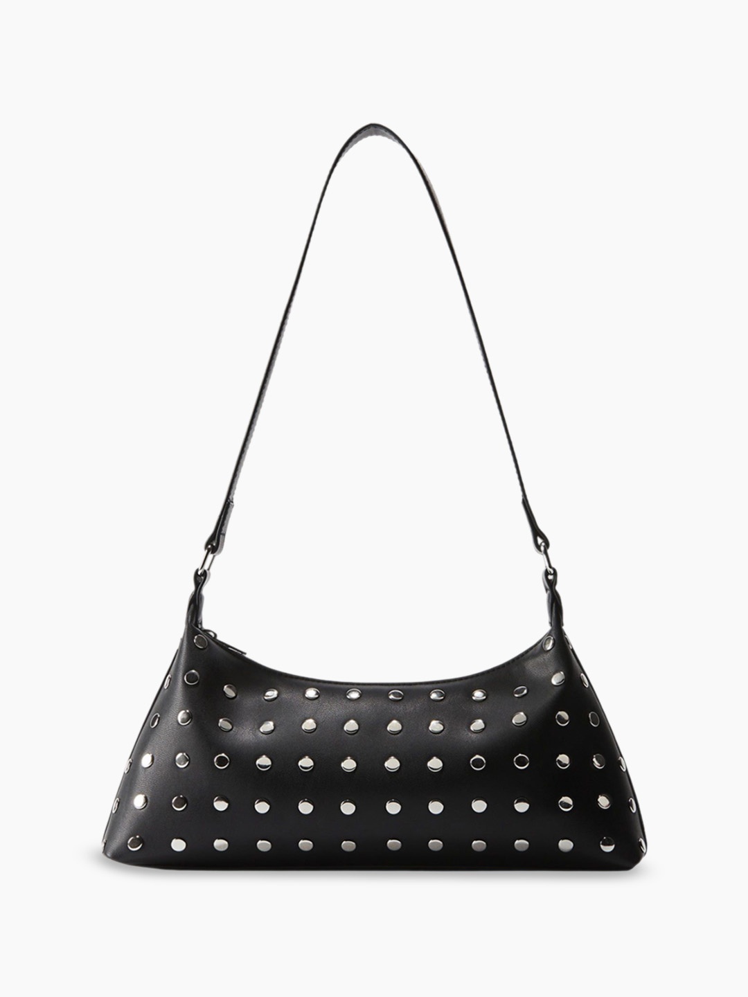 

H&M Studded Shoulder Bag, Black