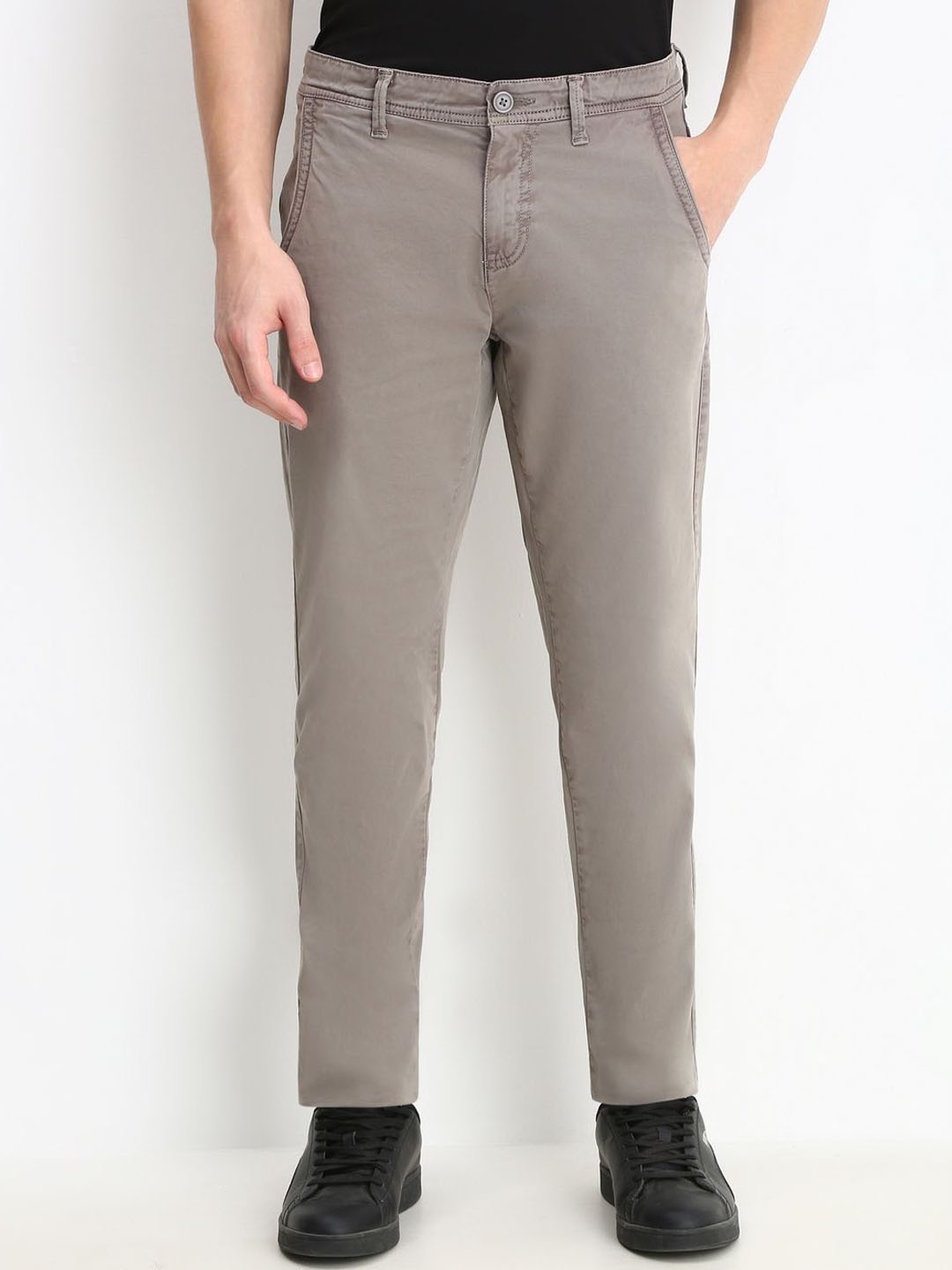 

Allen Solly Men Regular Fit Trouser, Grey