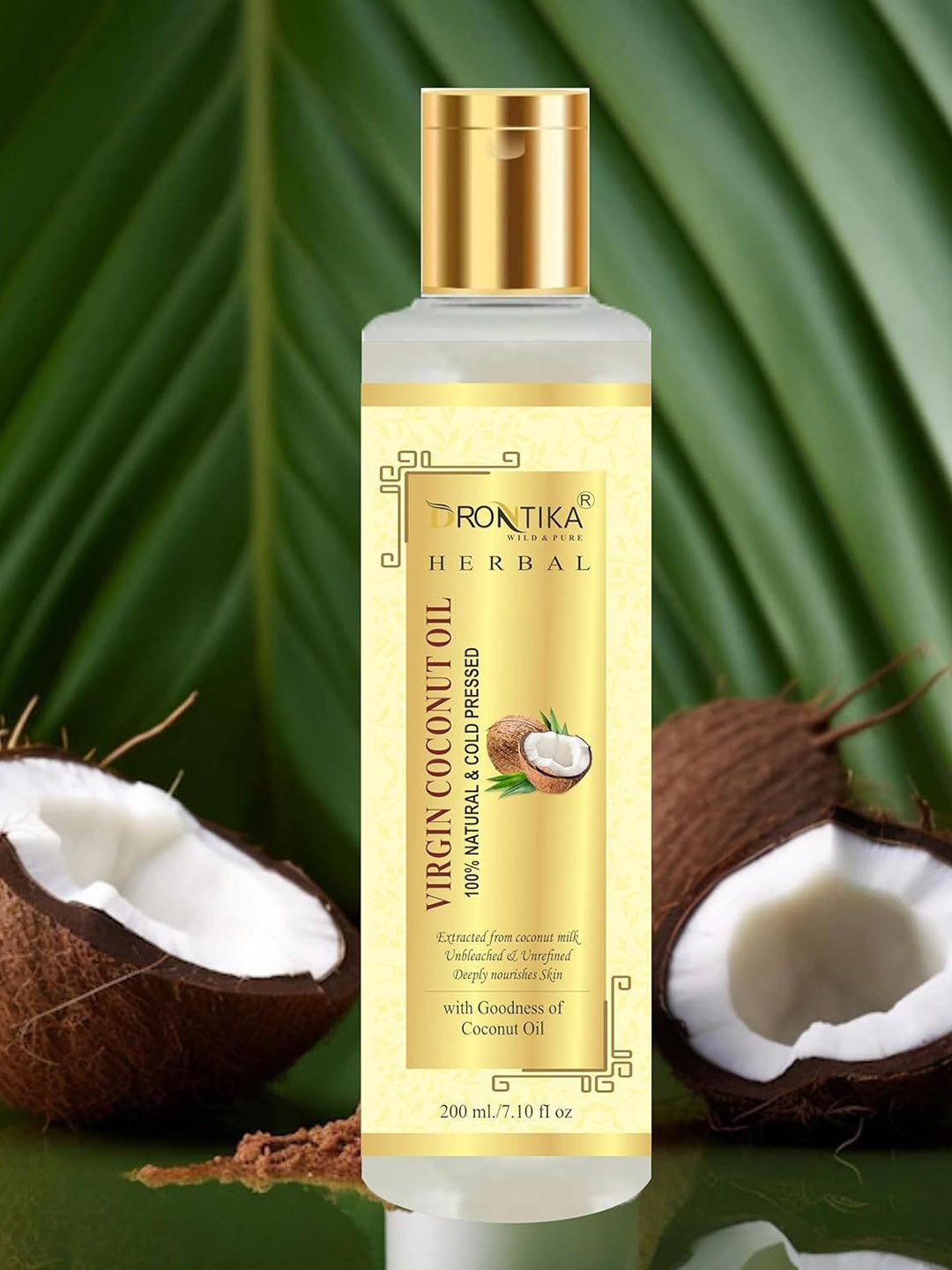 

DRONTIKA Herbal Virgin Coconut Oil - 200ml, White