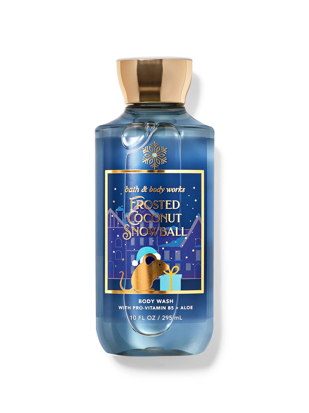 

Bath & Body Works Frosted Coconut Snowball Body Wash with Pro-Vitamins B5 & Aloe - 295 ml, Blue