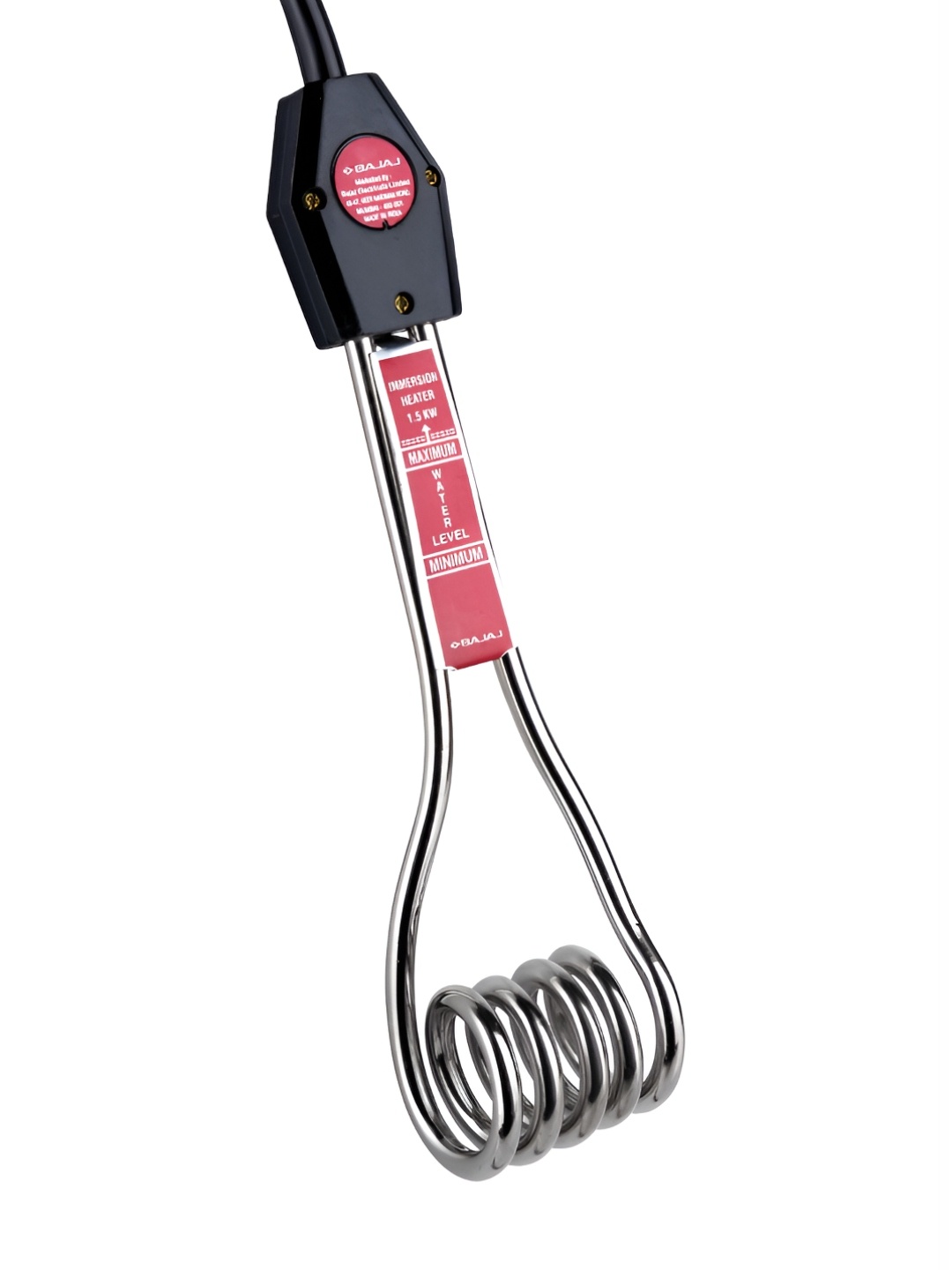 

Bajaj Immersion Water Heater Rod - 1500 W - Silver-Colored