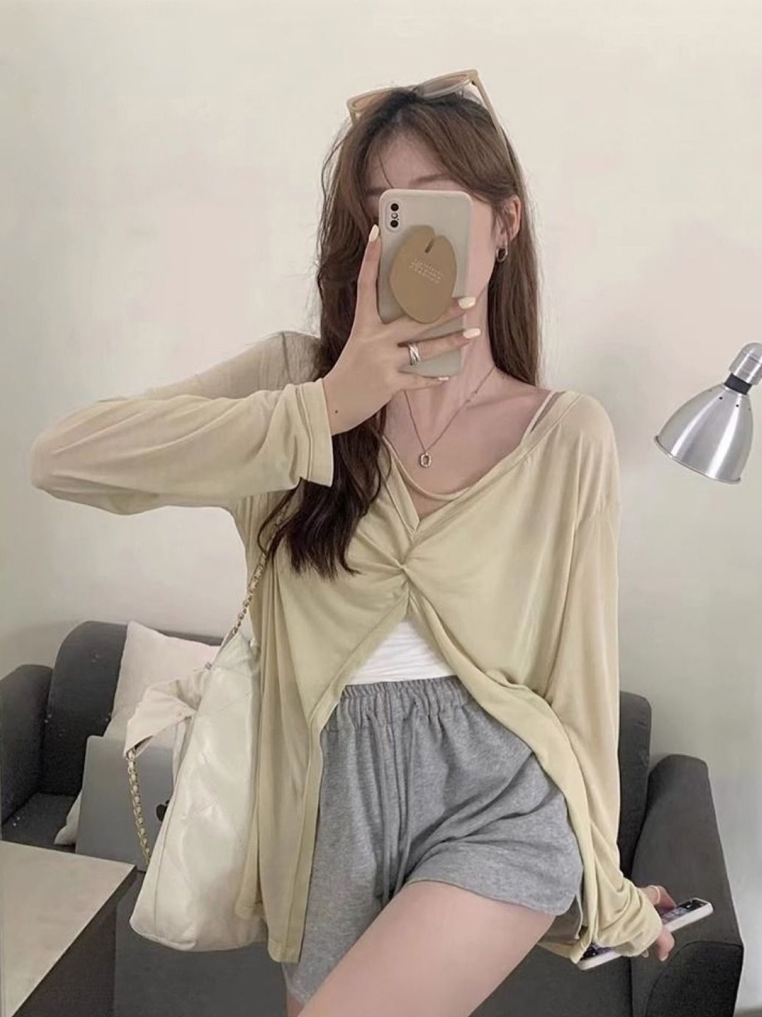 

HERE&NOW Women Long Sleeves Regular Top, Brown