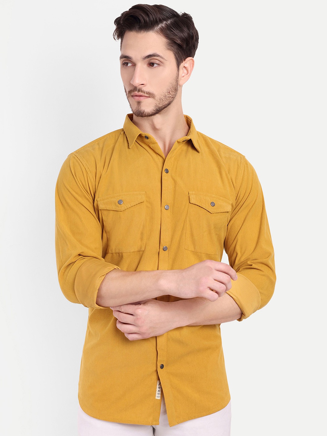

SUI DHAGA Men Opaque Casual Shirt, Yellow