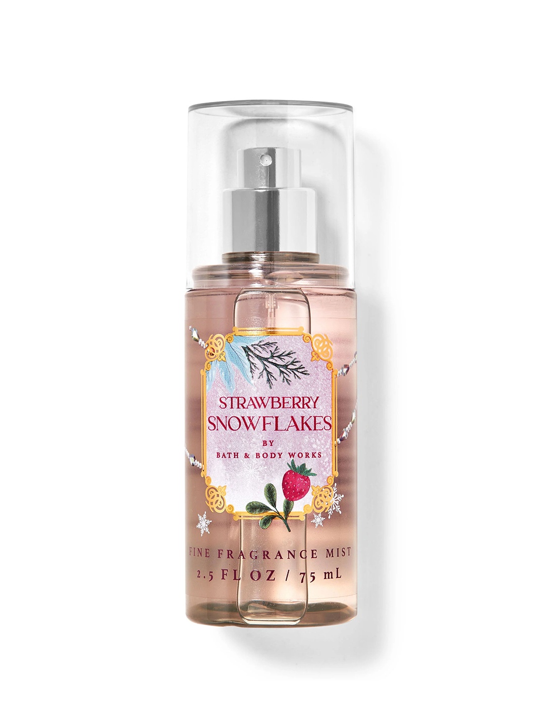 

Bath & Body Works Strawberry Snowflakes Long Lasting Fine Fragrance Mist - 75ml, Transparent