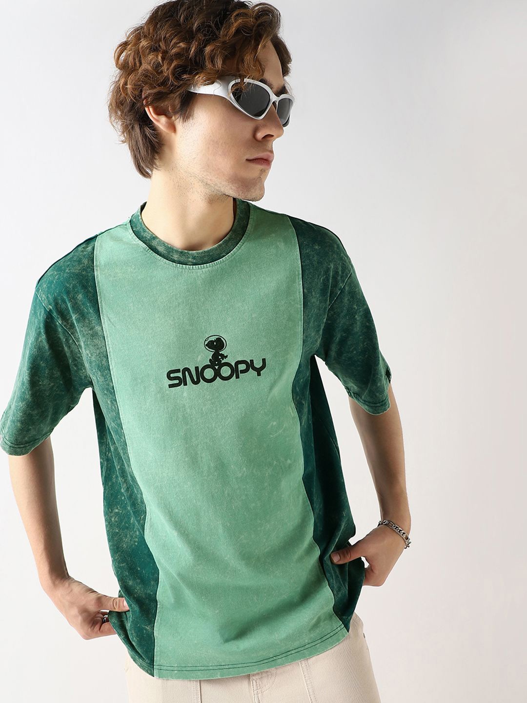 

Bewakoof Men Printed T-shirt, Green