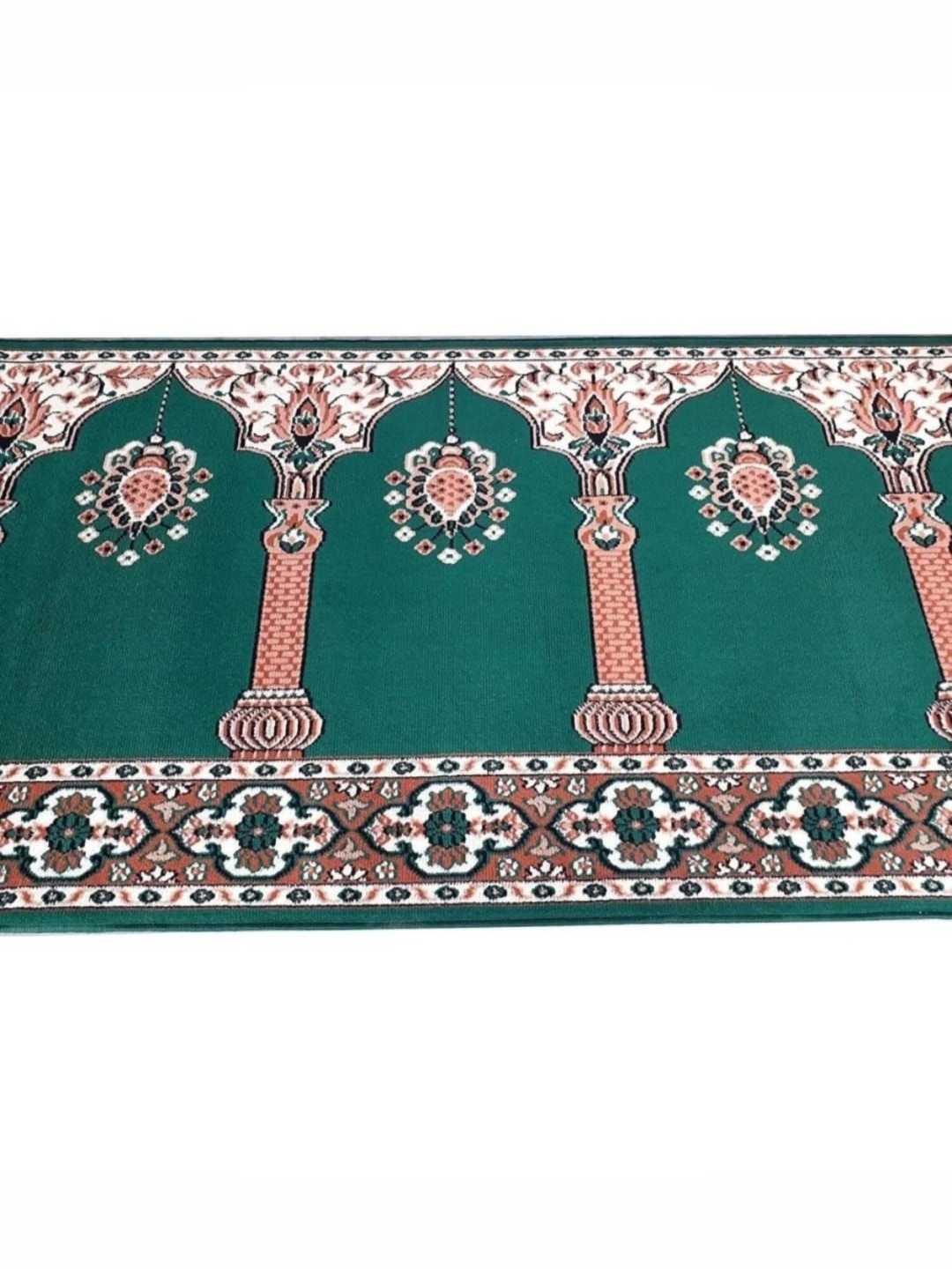 

Samjeeda Handloom carpets Black Geometric Anti-Skid Polyester Carpet