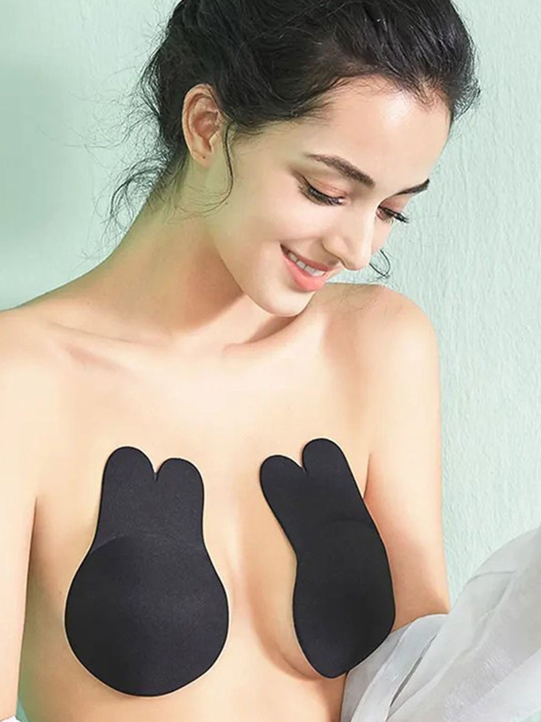 

Softwrap Women Reusable Stick-On Lingerie accessories, Black