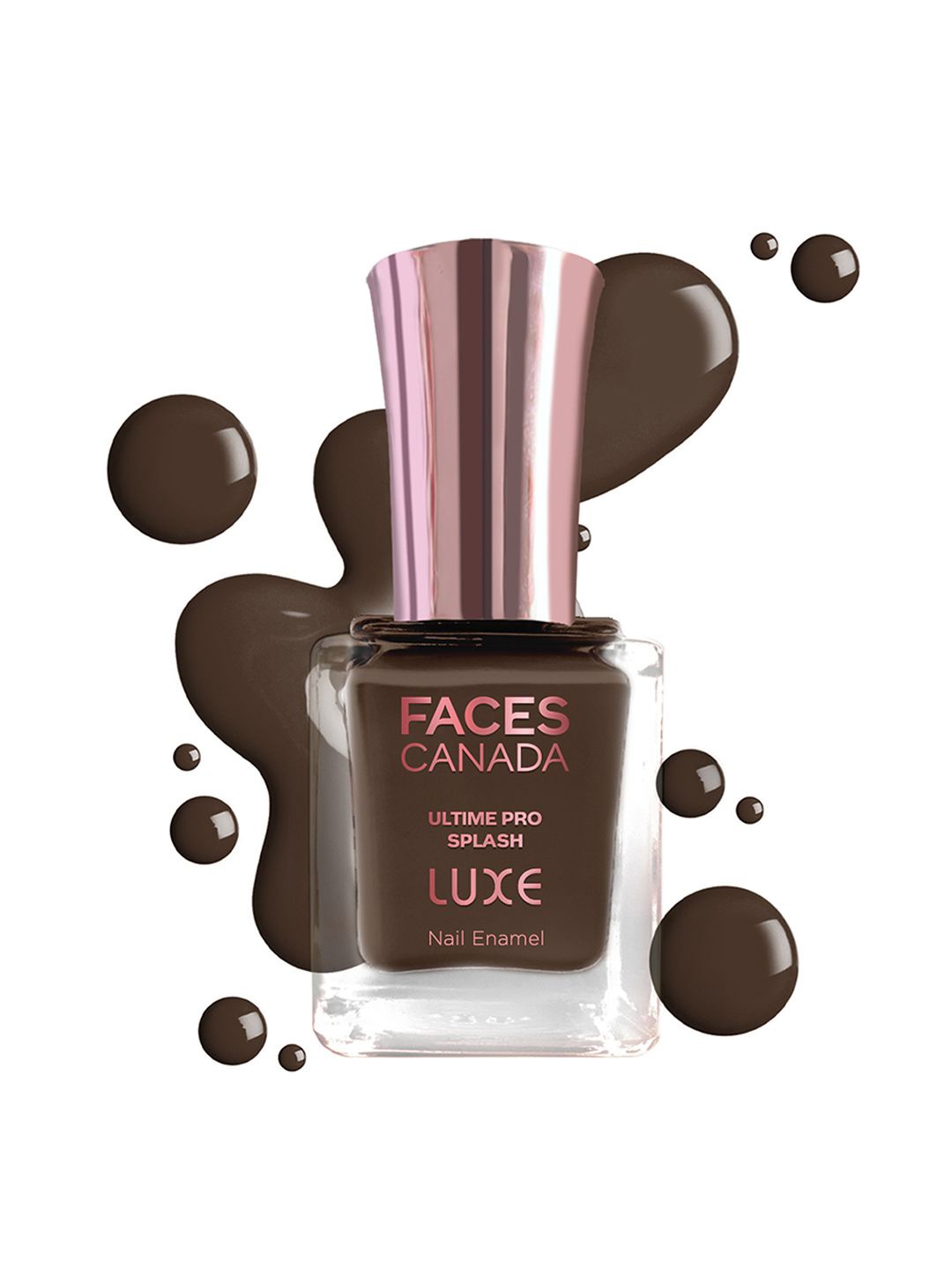 

FACES CANADA Ultime Pro Splash Luxe Nail Enamel 12ml - Dark Cocoa L41, Brown