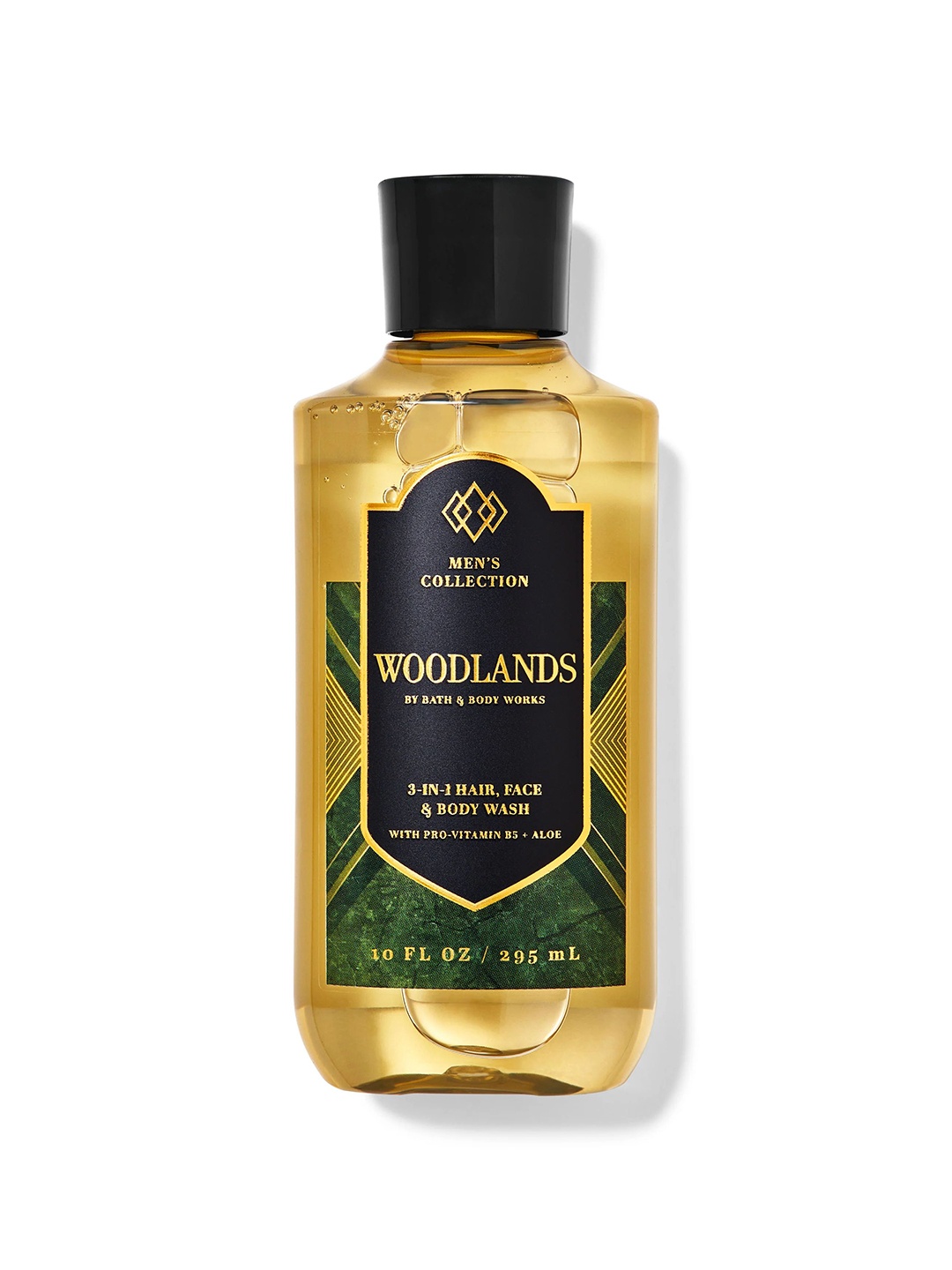 

Bath & Body Works Woodlands 3-in-1 Hair-Face & Body Wash with Pro-Vitamin B5 - 295 ml, Green