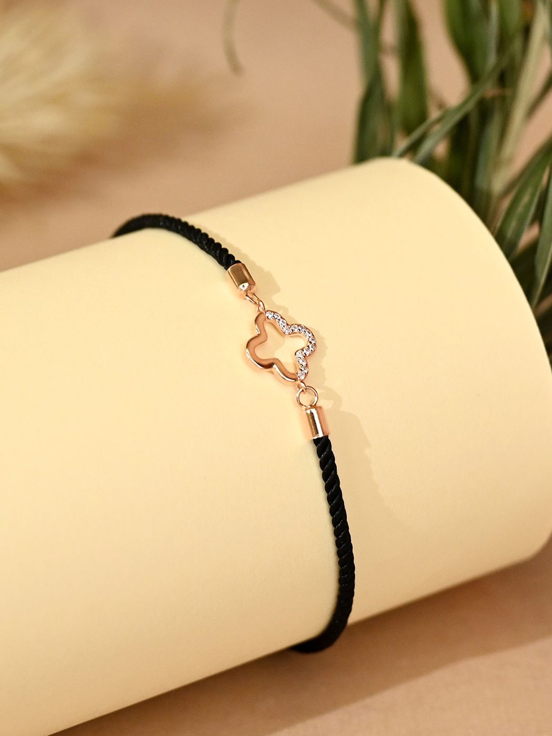 

TOUCH925 Pure Silver Cubic Zirconia Wraparound Bracelet, Rose gold
