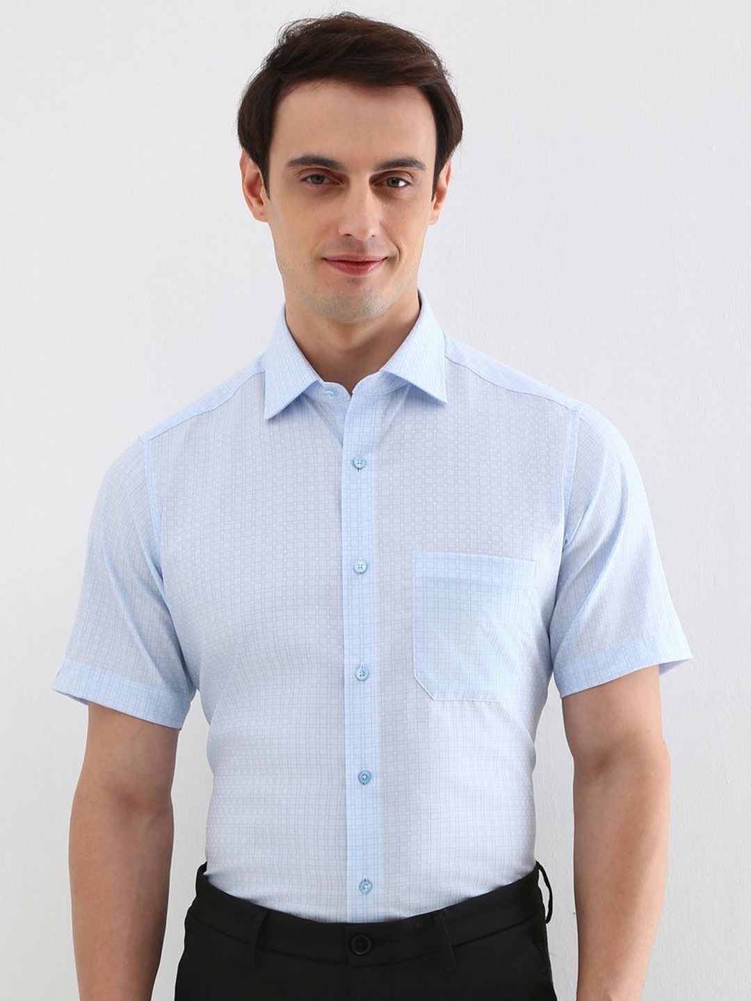 

Allen Solly Sport Men Opaque Printed Formal Shirt, Blue