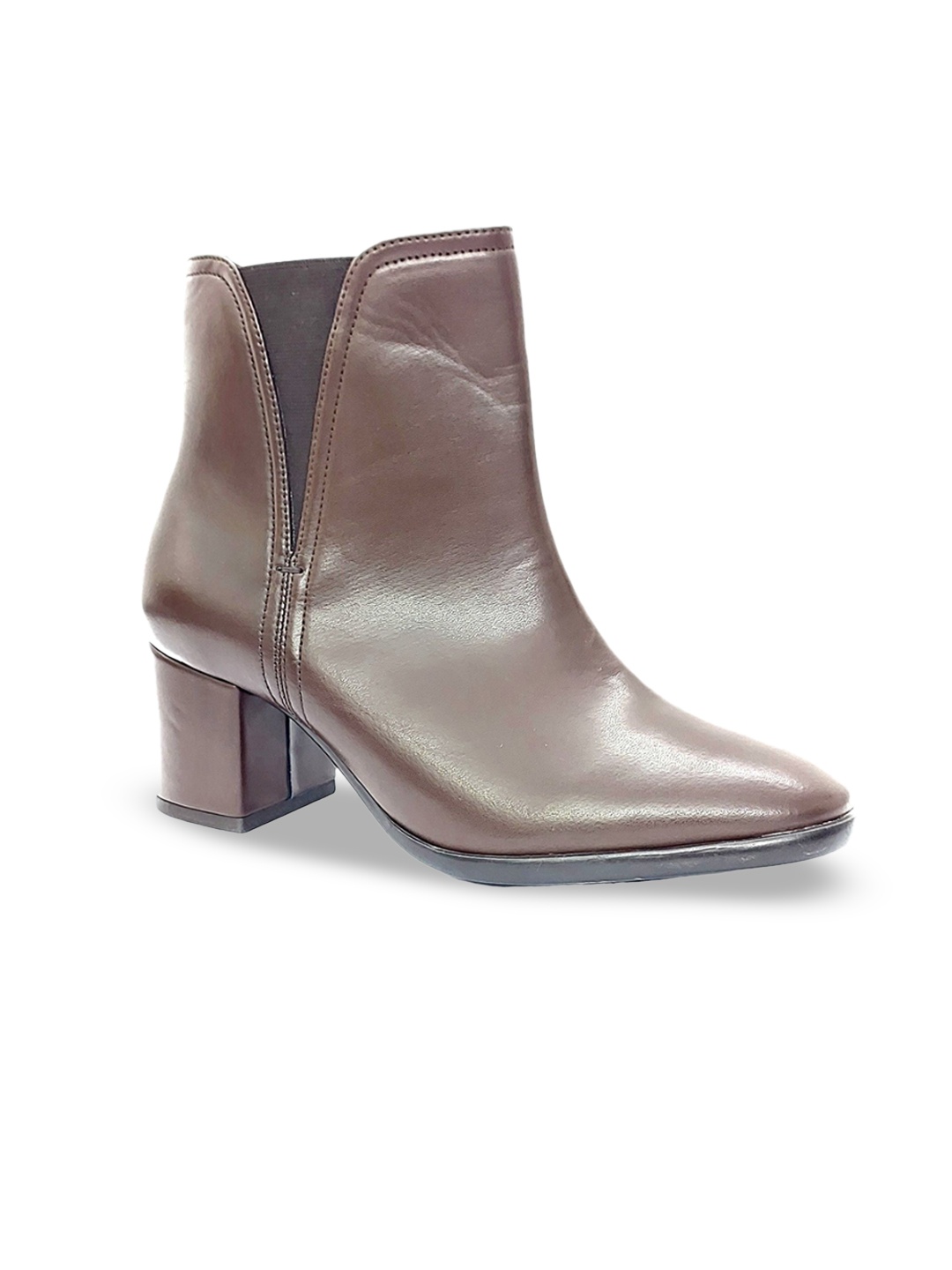 

The Roadster Lifestyle Co Women Ankle Chunky Boots, Brown
