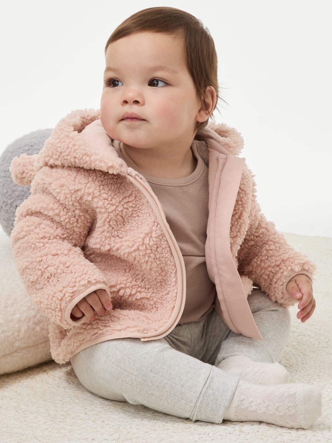 

Marks & Spencer Girls Polyester Longline Tailored Jacket, Pink