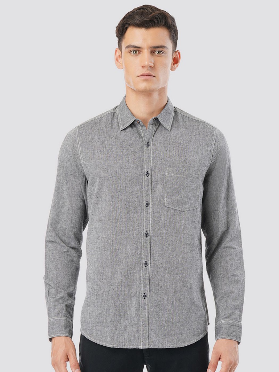

FYLTR Men Opaque Casual Shirt, Grey