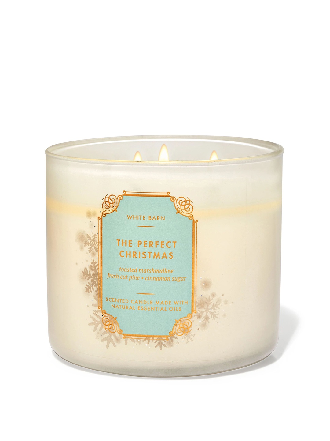 

Bath & Body Works The Perfect Christmas Scented 3-Wick Candle - 411g, White