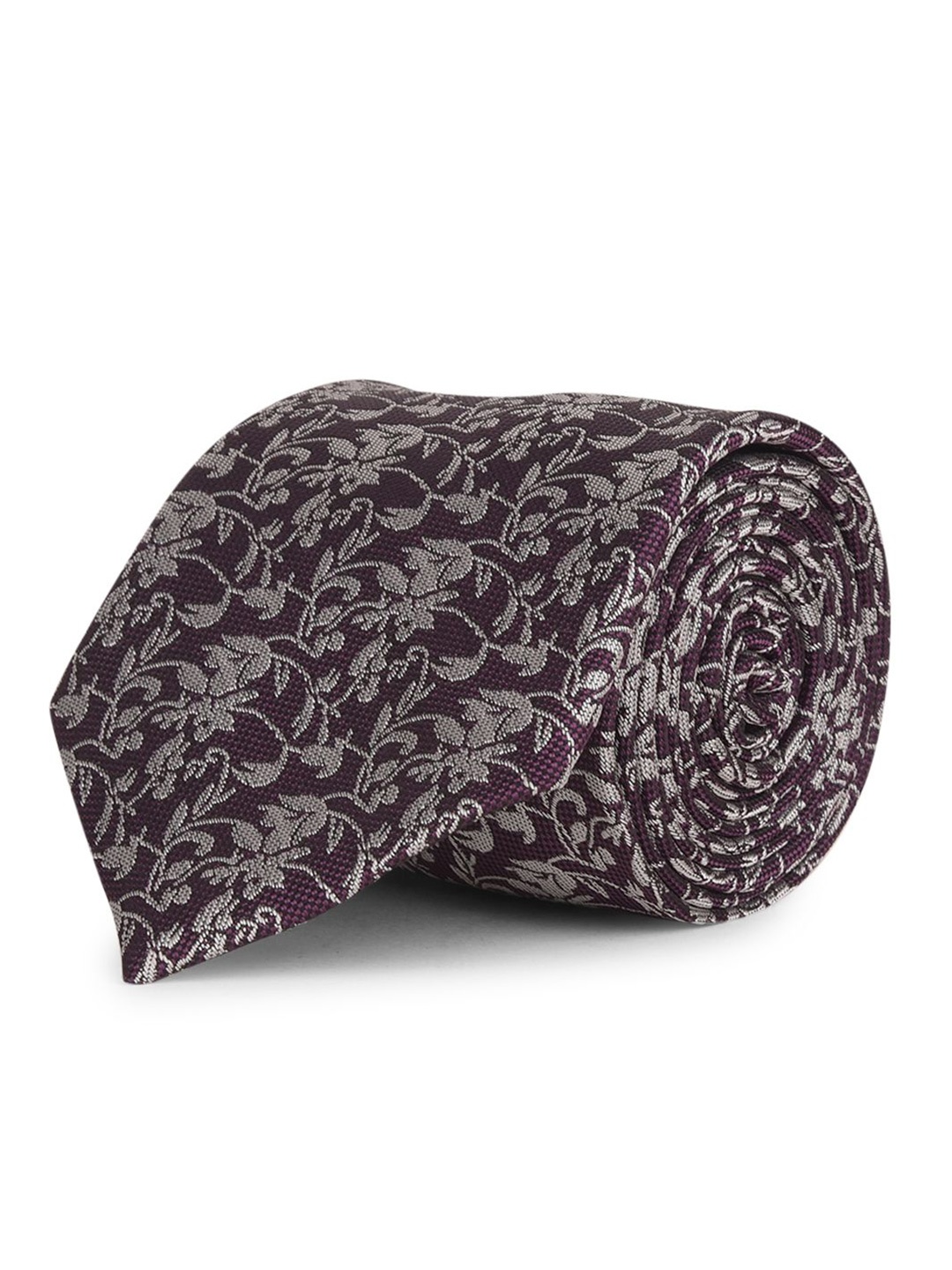 

Cazzano Men Woven Design Broad Tie, Purple