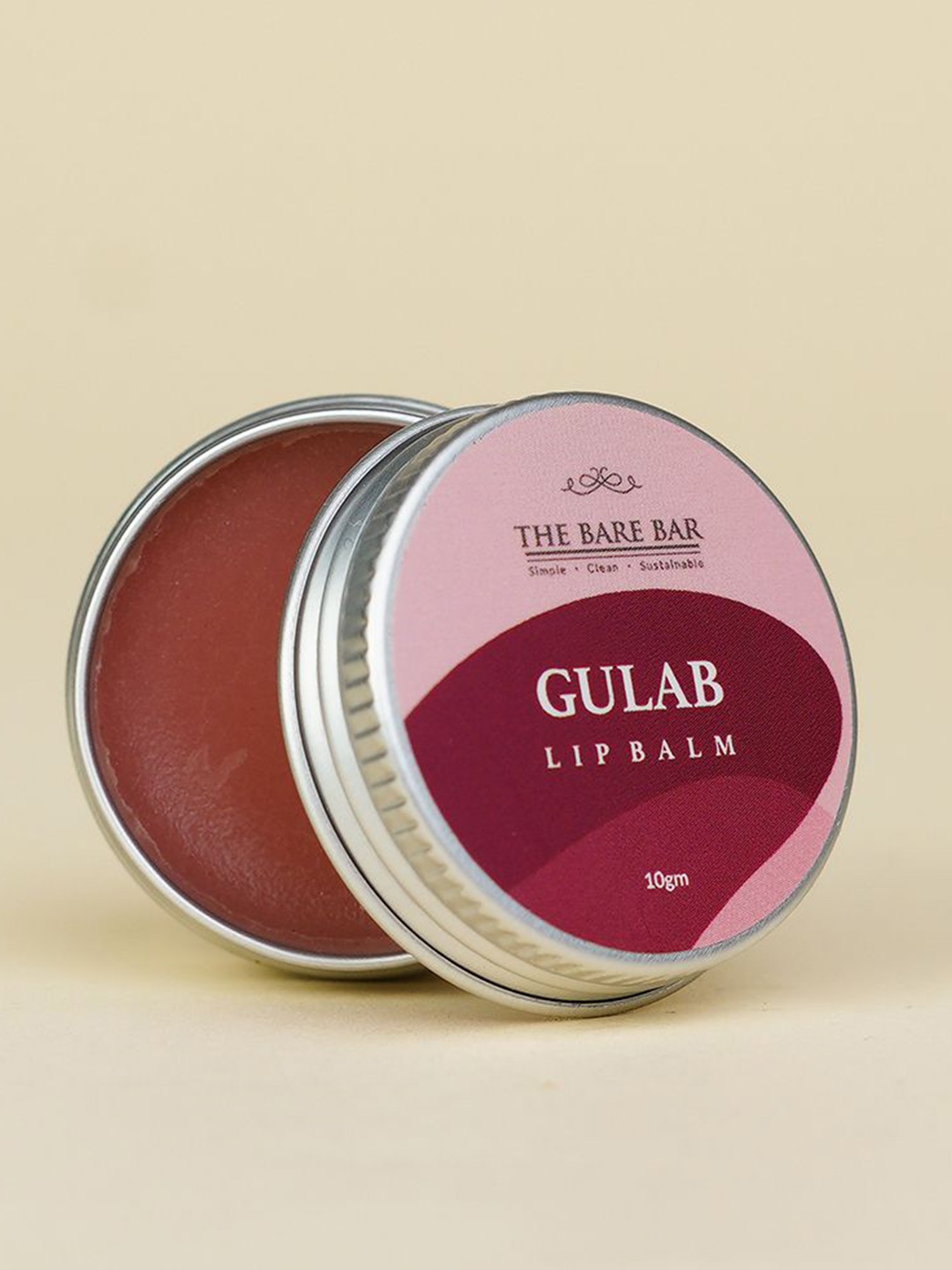 

The Bare Bar Gulab Lip Balm- 10 g, Cream