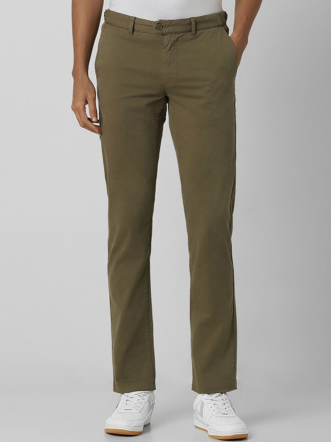 

Van Heusen Sport Men Mid-Rise Slim Fit Trousers, Olive