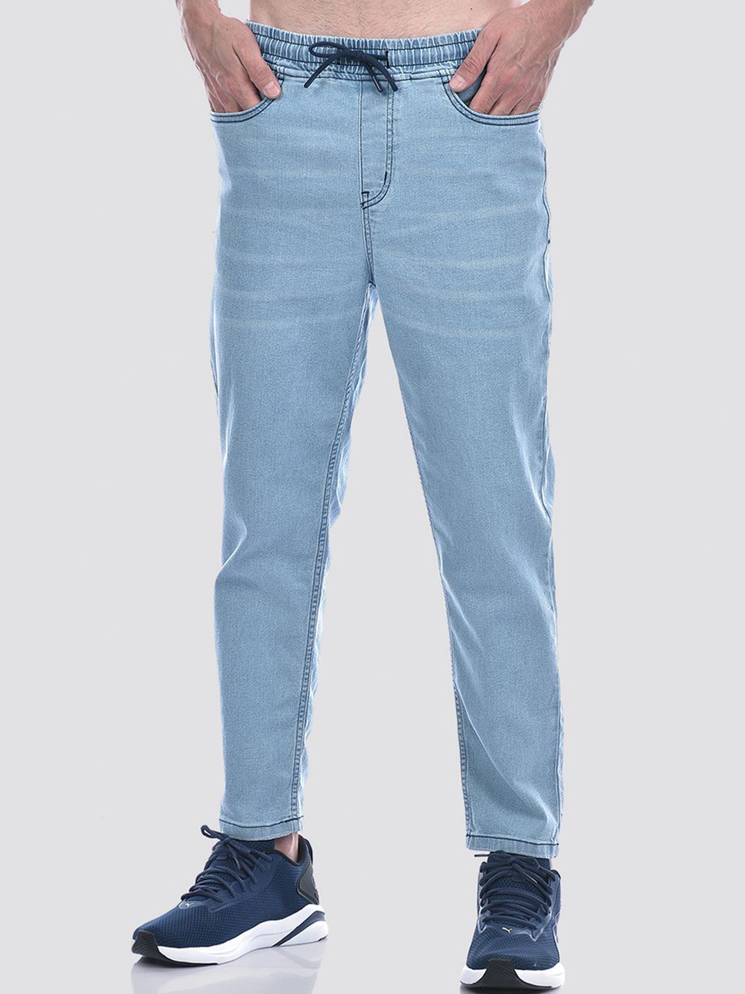 

INKD Men Mid-Rise Light Fade Stretchable Jeans, Blue