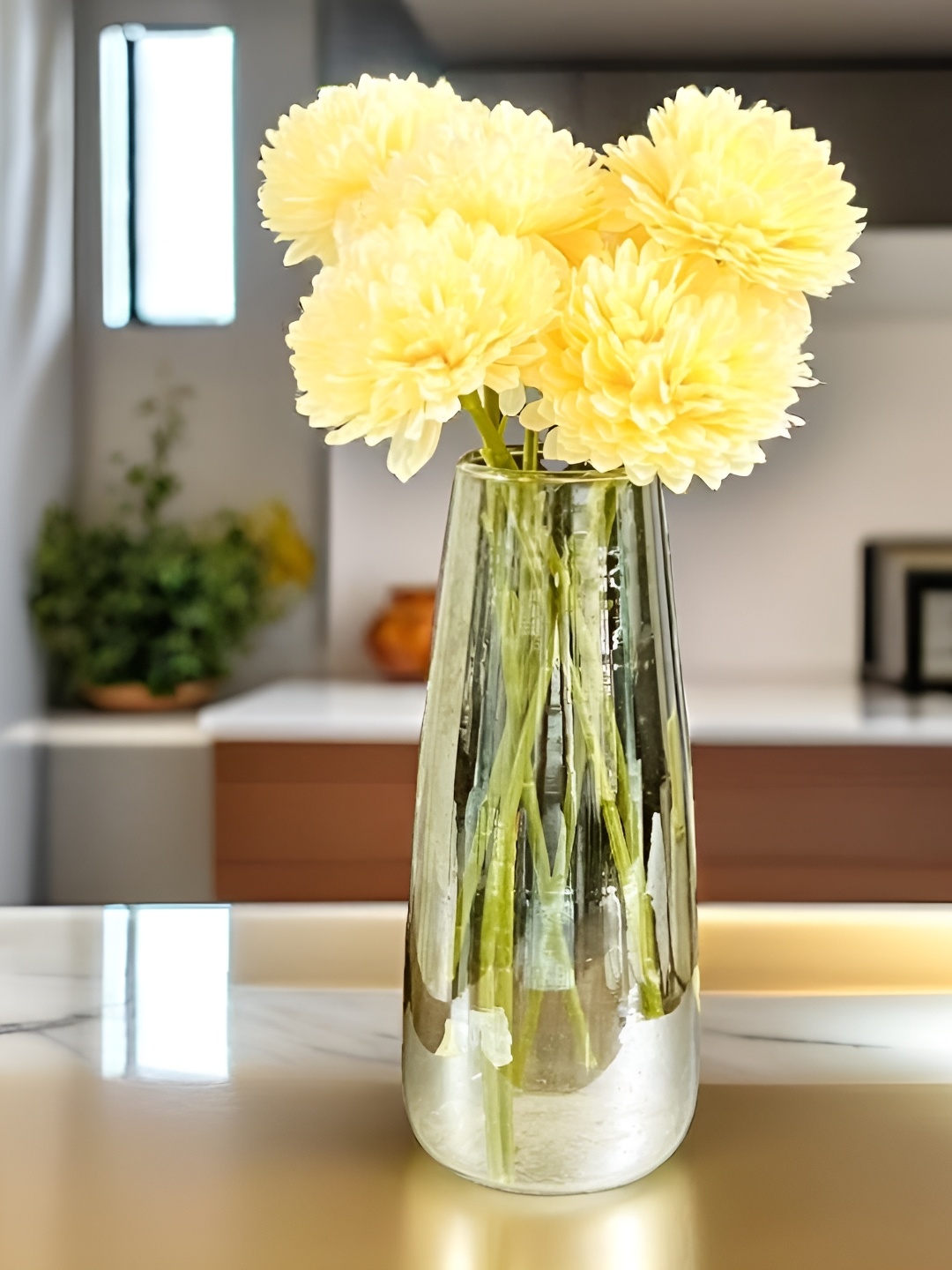 

Akaar Yellow 5 Pieces Chrysanthemum Artificial Flower