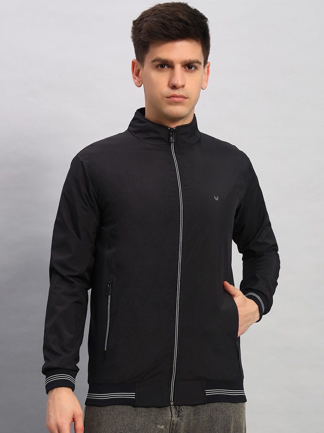 

WILD WEST Men Outdoor Biker Jacket, Navy blue