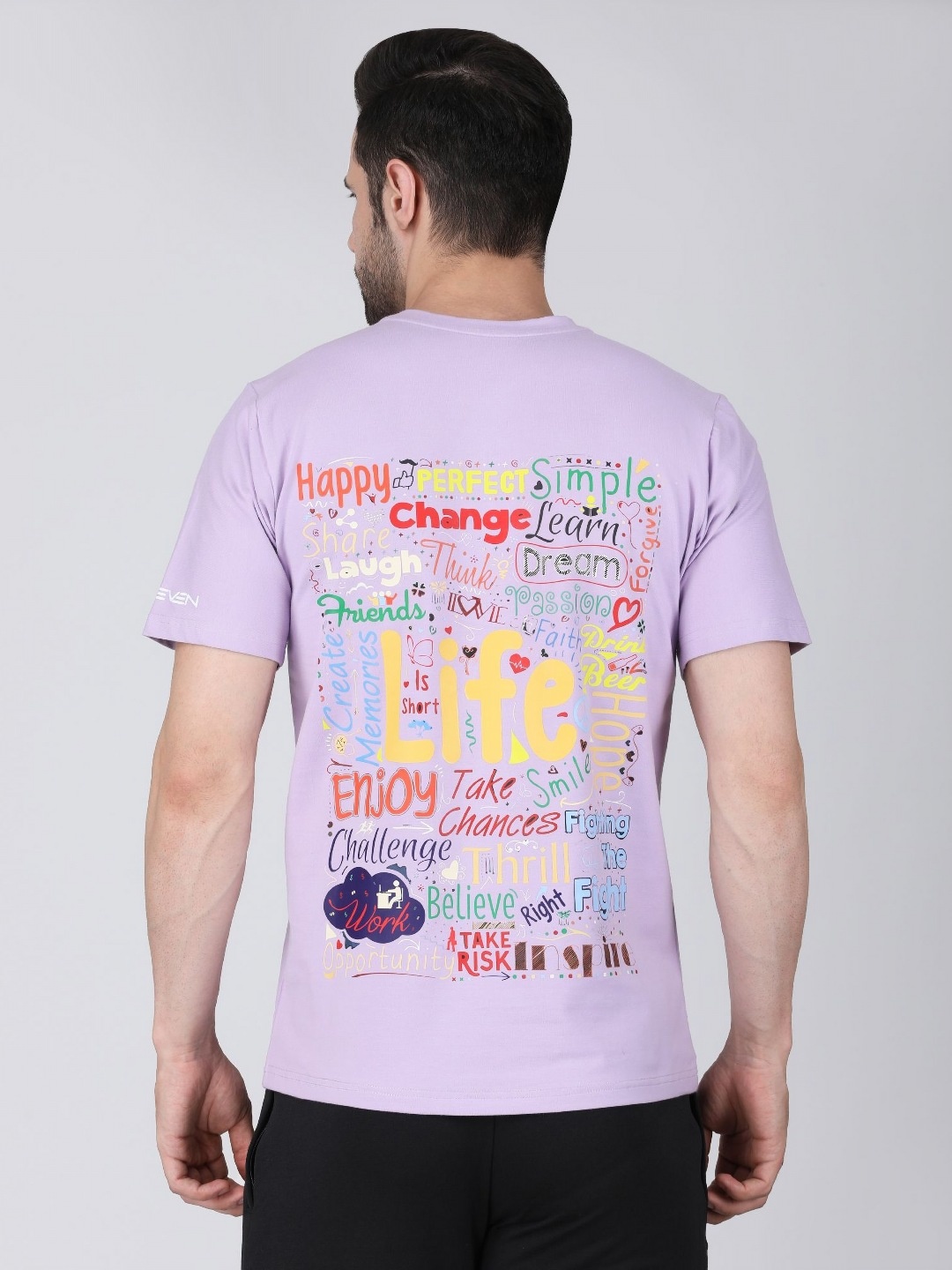 

M7 EMPIRE Men Printed Extended Sleeves T-shirt, Purple