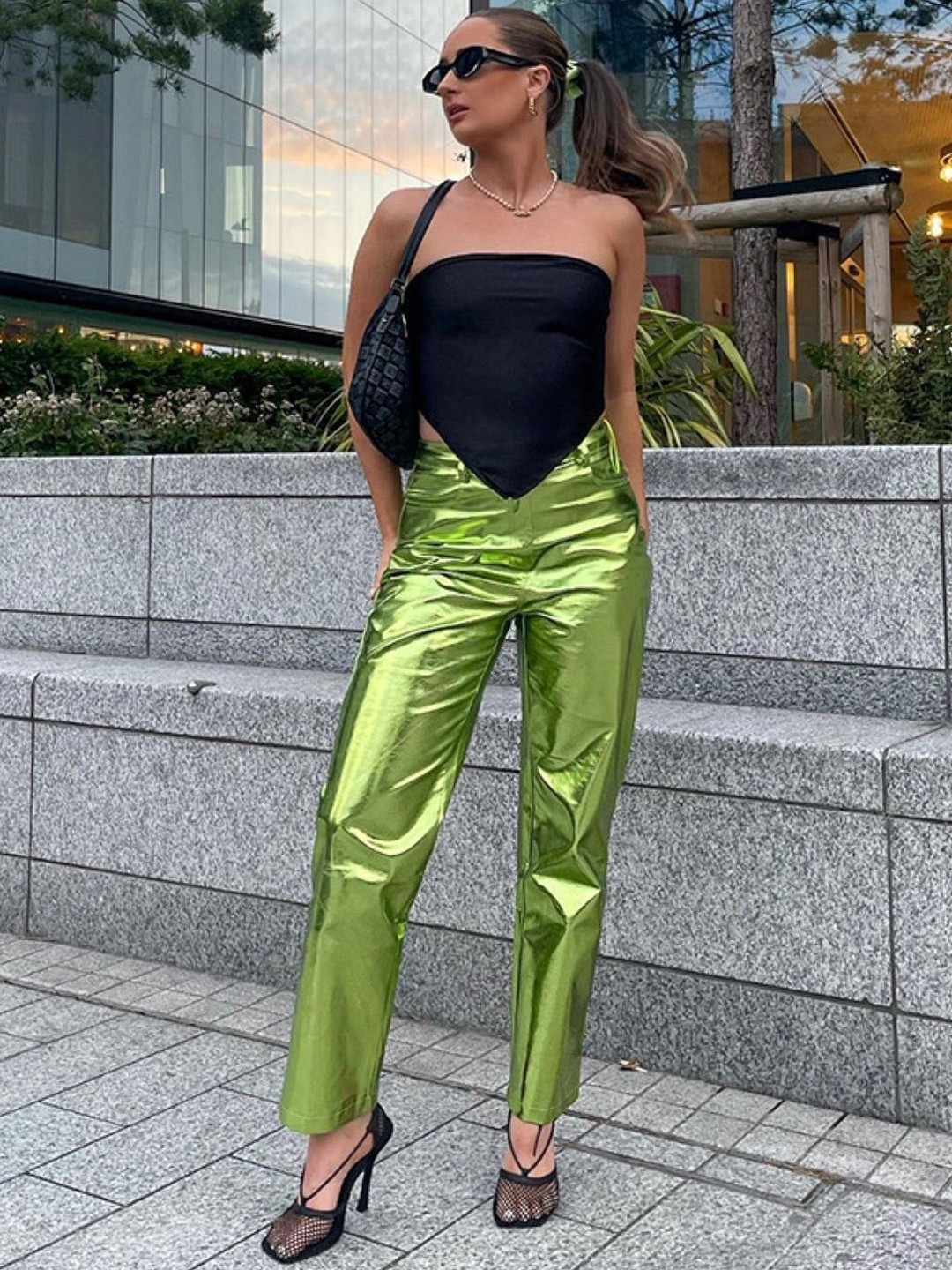 

KPOP Women Original Regular Fit Trousers, Green