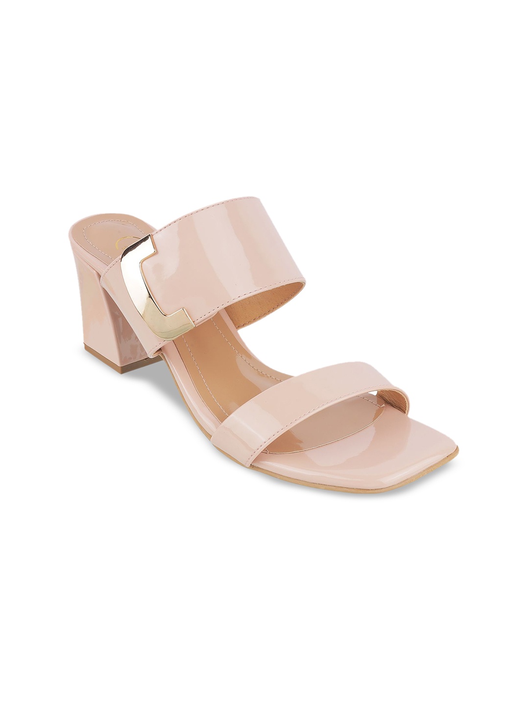 

Catwalk Women Western - Embellished Block Sandals, Nude