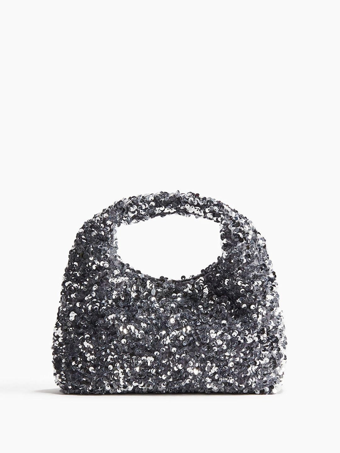 

H&M Sequined Handbag, Silver