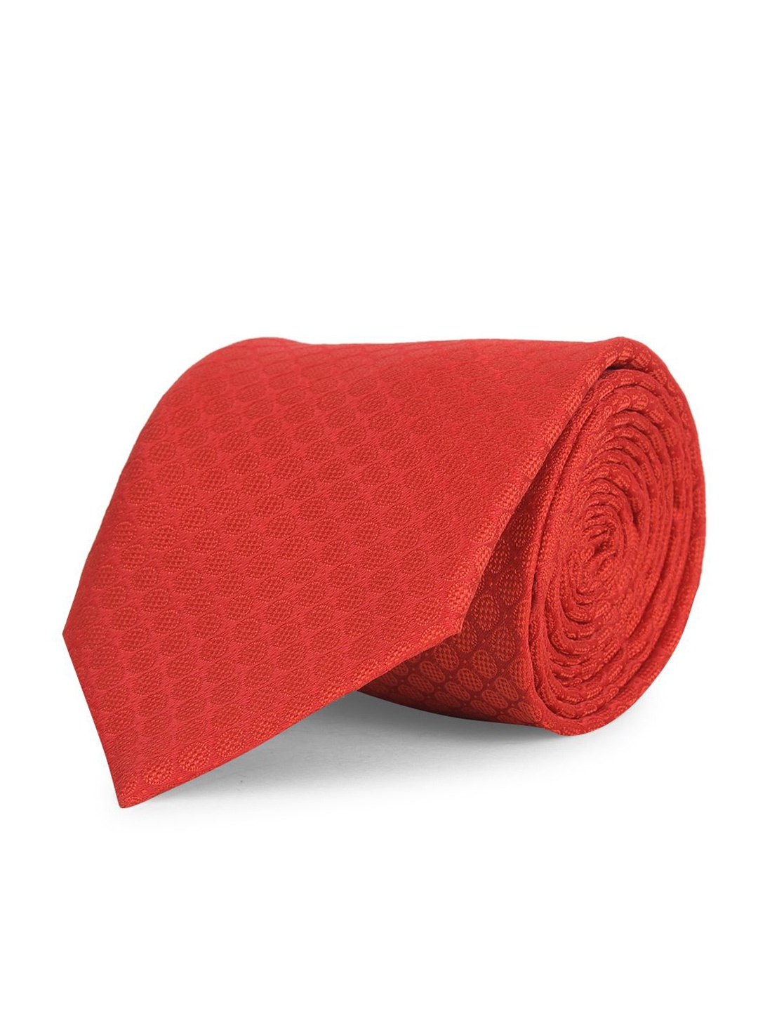 

Cazzano Men Checked Broad Tie, Red