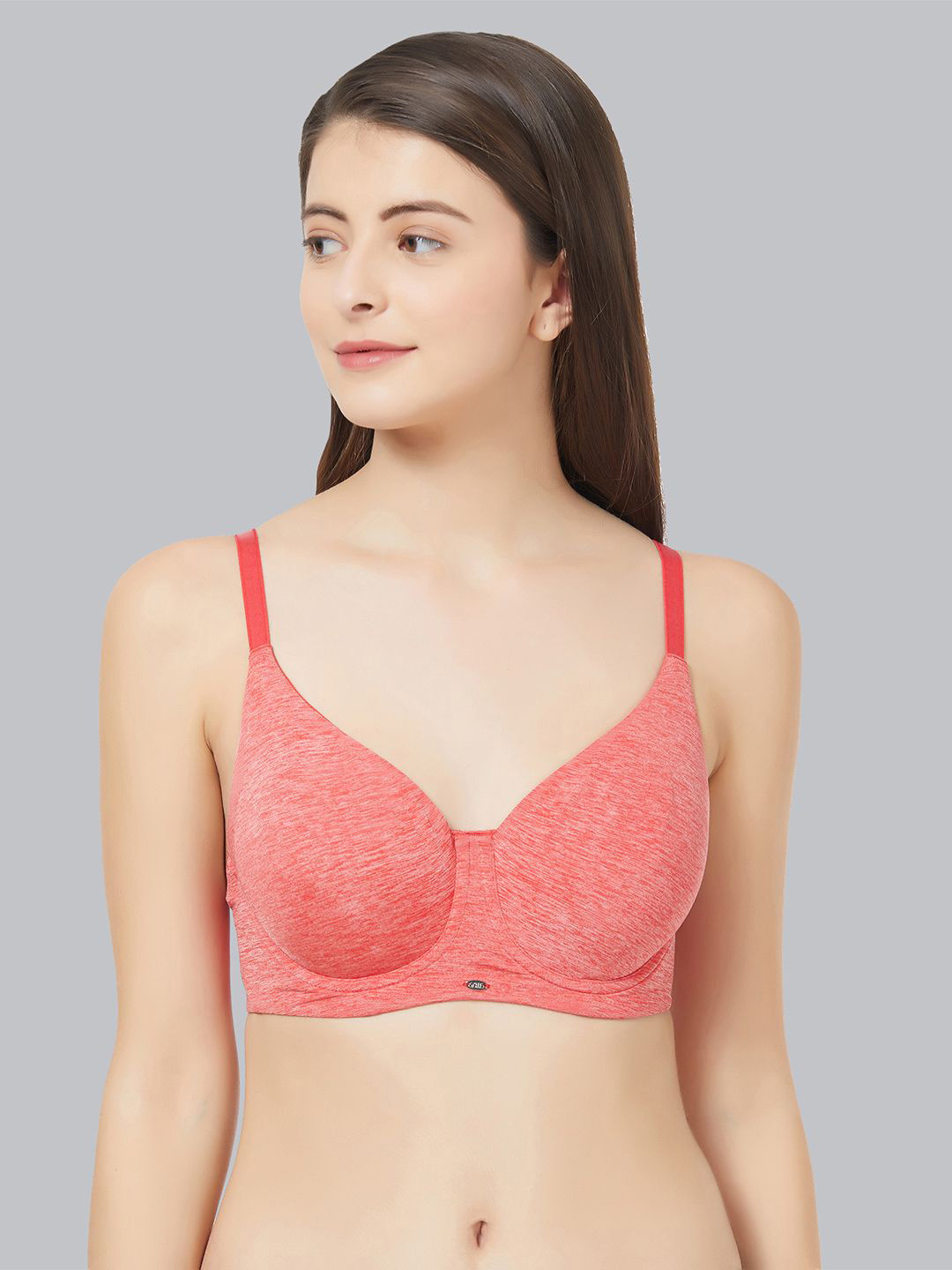 

Soie Full Coverage Non padded Underwired Bra, Red