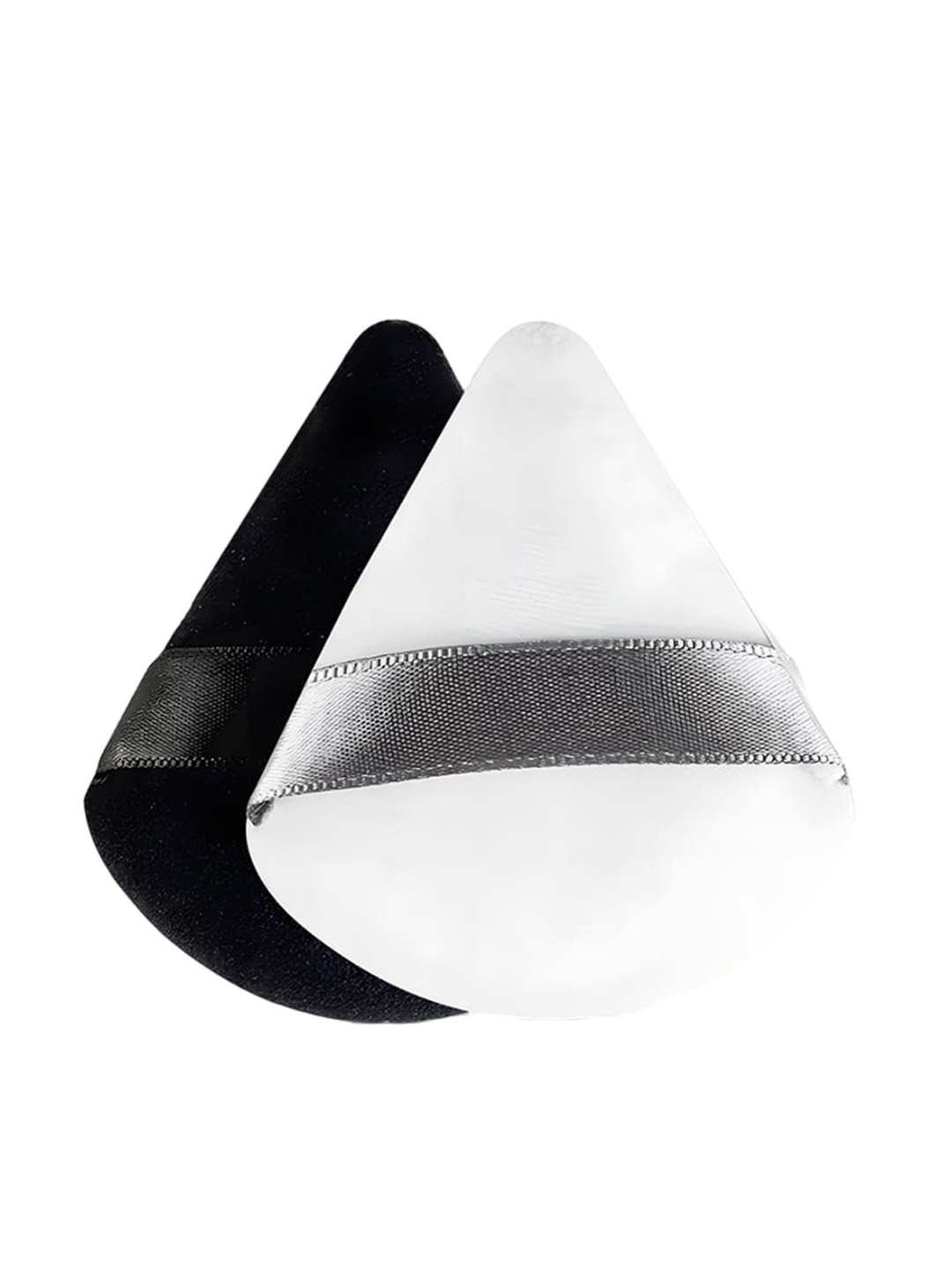 

Gleva Set Of 2 Triangle Soft Makeup Puff - Black - White