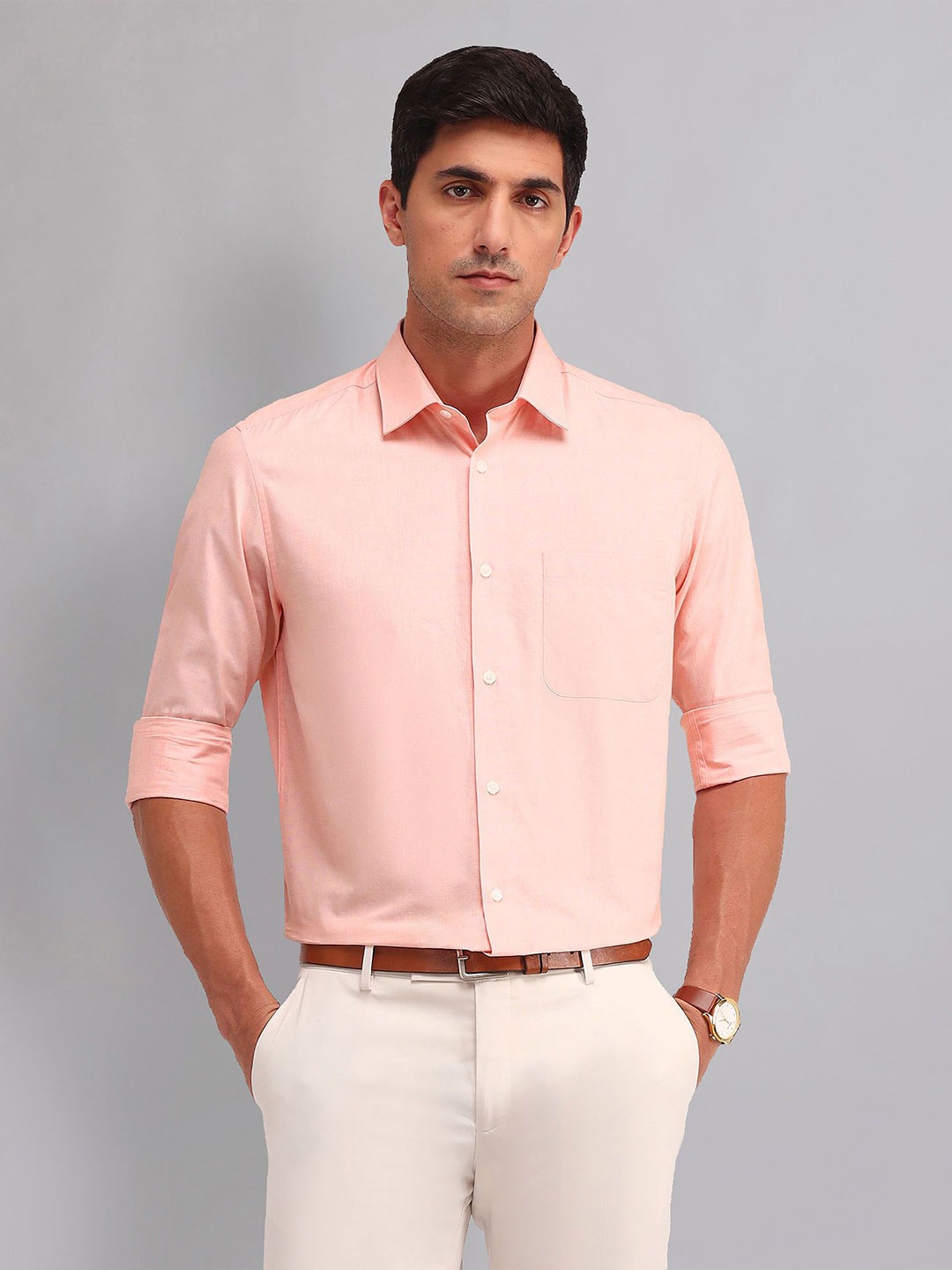 

AD By Arvind Men Opaque Casual Shirt, Pink