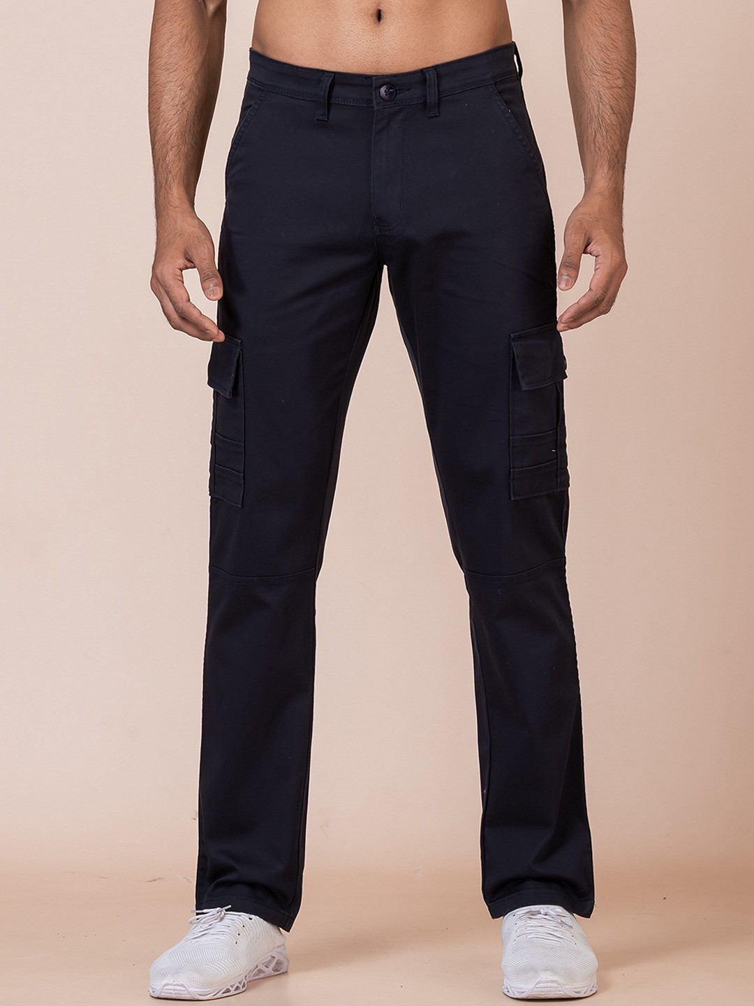 

AFLASH Men High-Rise Light Fade Jeans, Navy blue