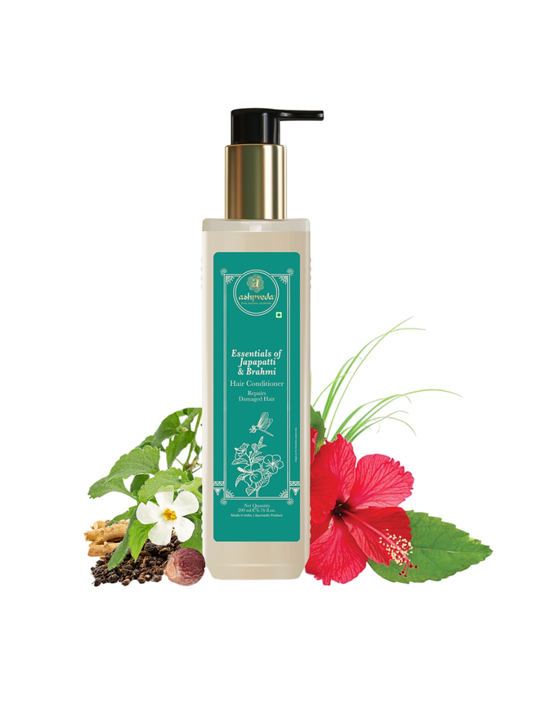 

ASHPVEDA Essentials of Japapatti & Brahmi Hair Conditioner- 200 ml, Off white