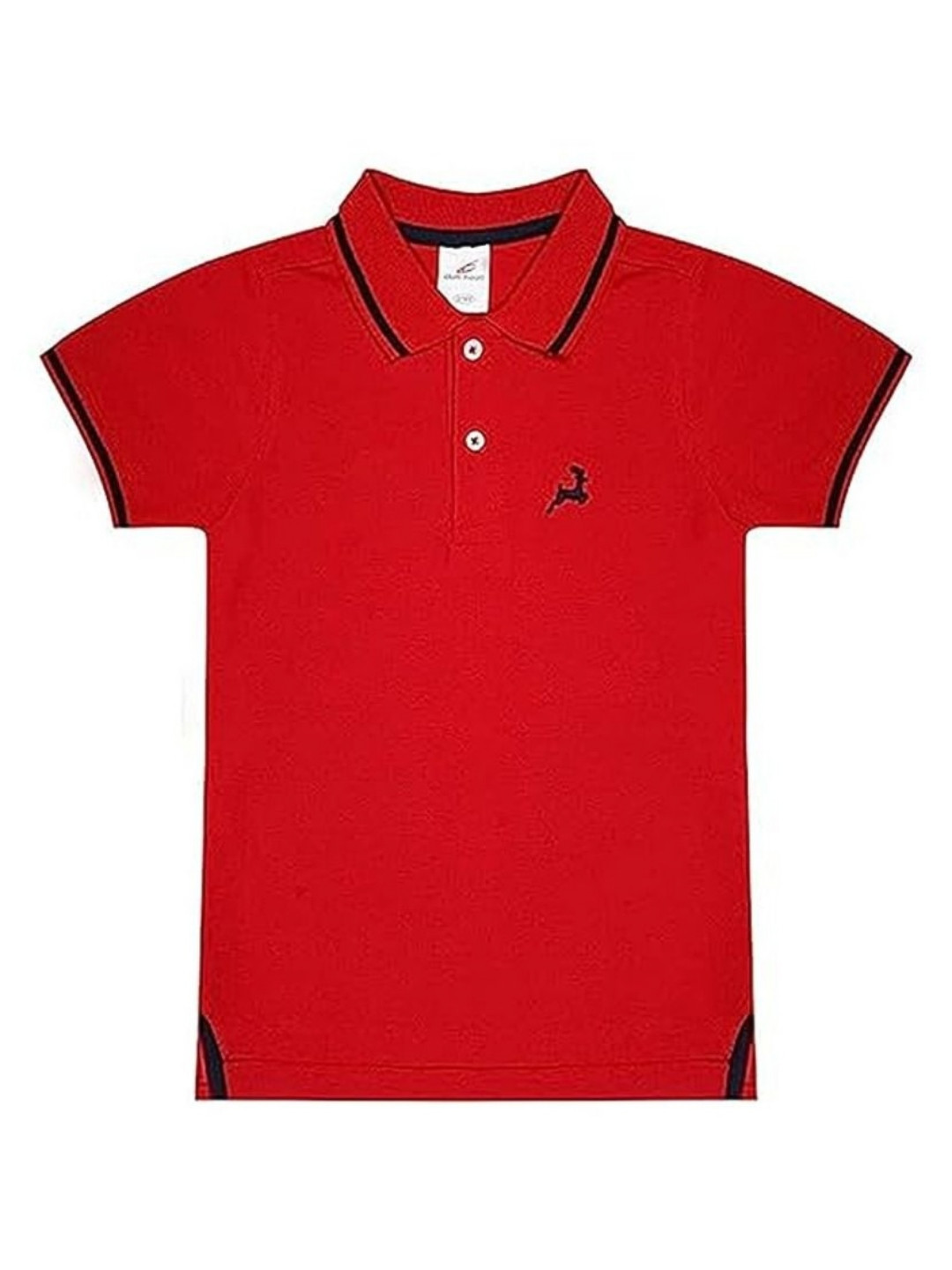 

BAESD Boys Regular Fit Solid Polo T-Shirt, Red