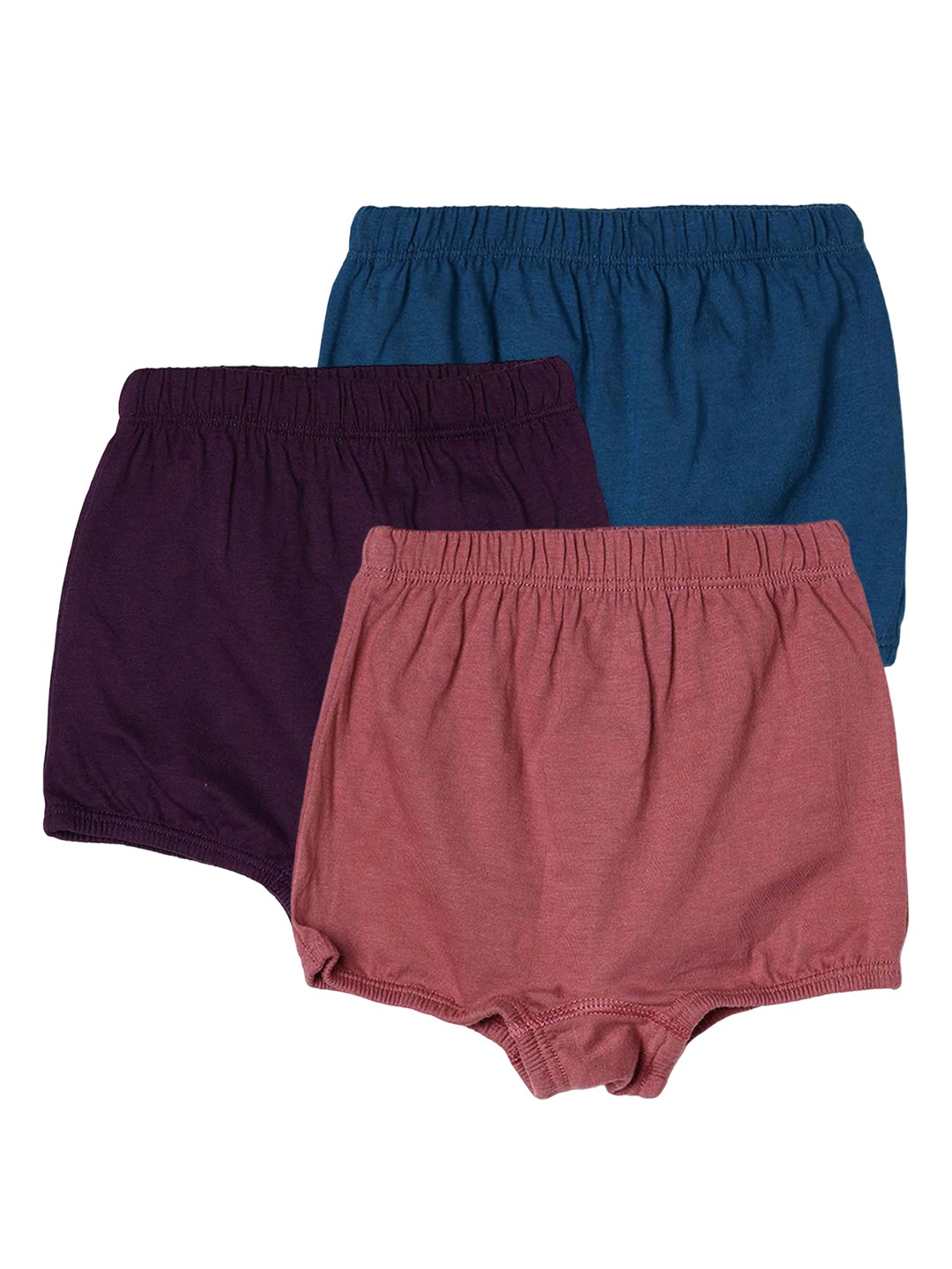 

BLOSSOM Infant Girls Pack Of 3 Assorted Boy Shorts Briefs