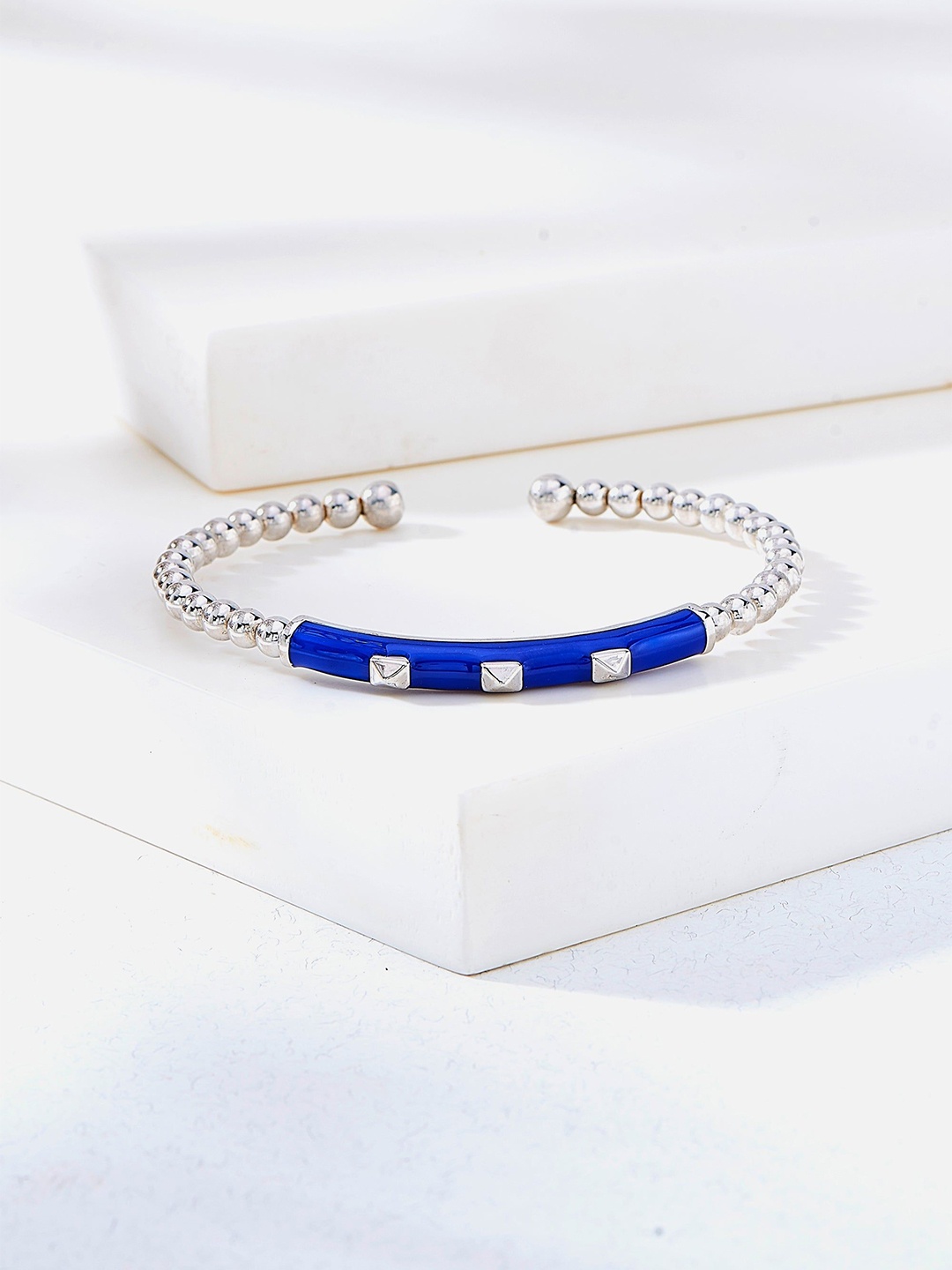 

Nipura 925 Sterling Silver Rhodium-Plated Cuff Bracelet