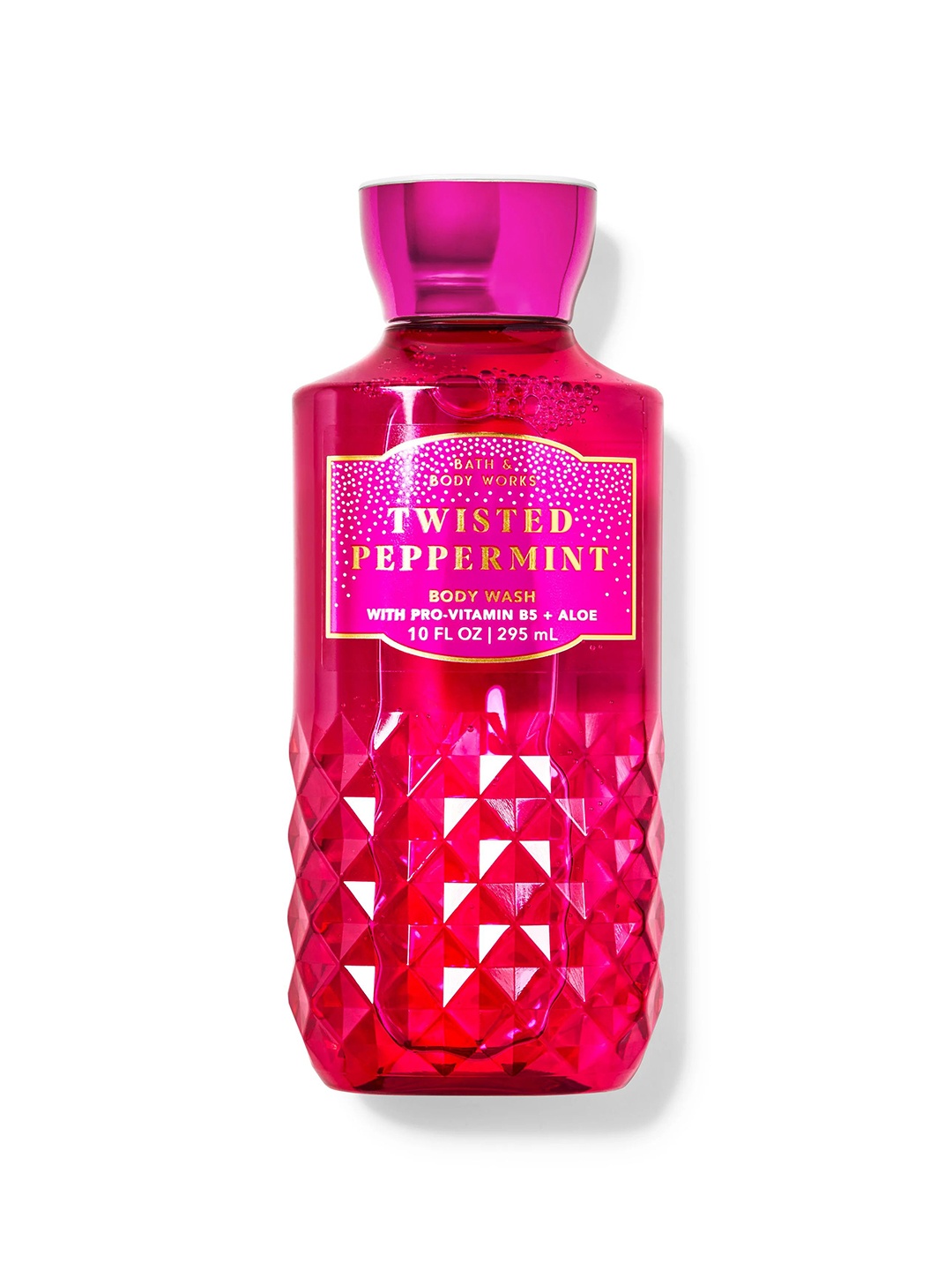 

Bath & Body Works Twisted Peppermint Body Wash with Pro-Vitamins B5 & Aloe - 295 ml, Pink