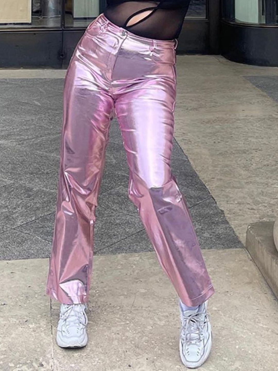 

KPOP Women Original Regular Fit Trousers, Purple