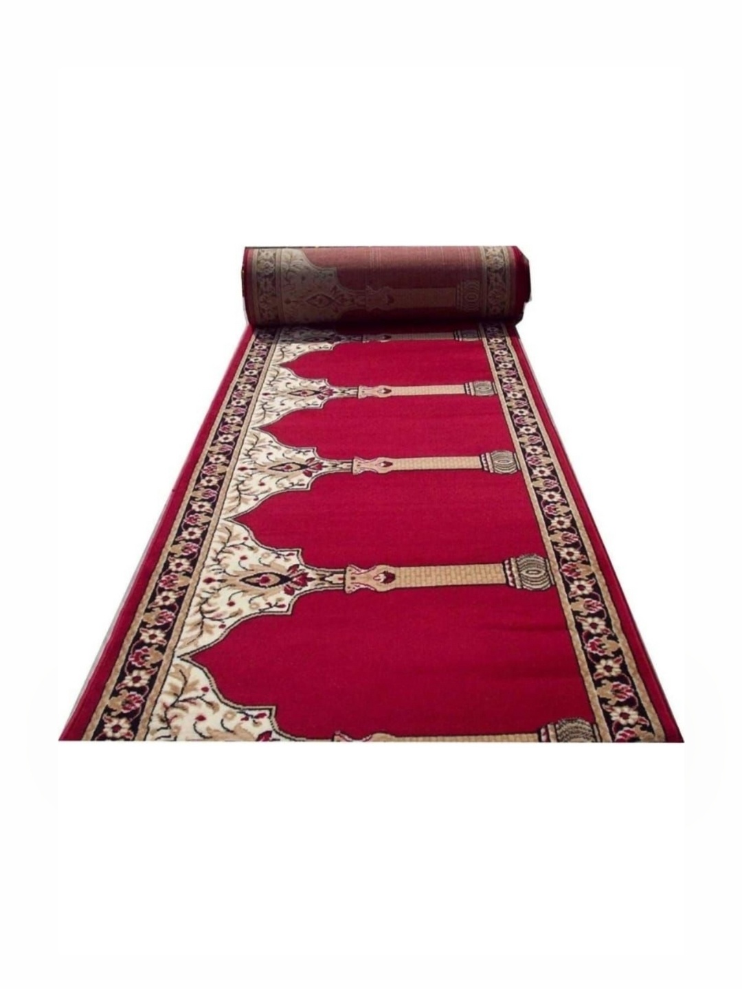 

Samjeeda Handloom carpets Black Geometric Anti-Skid Polyester Carpet