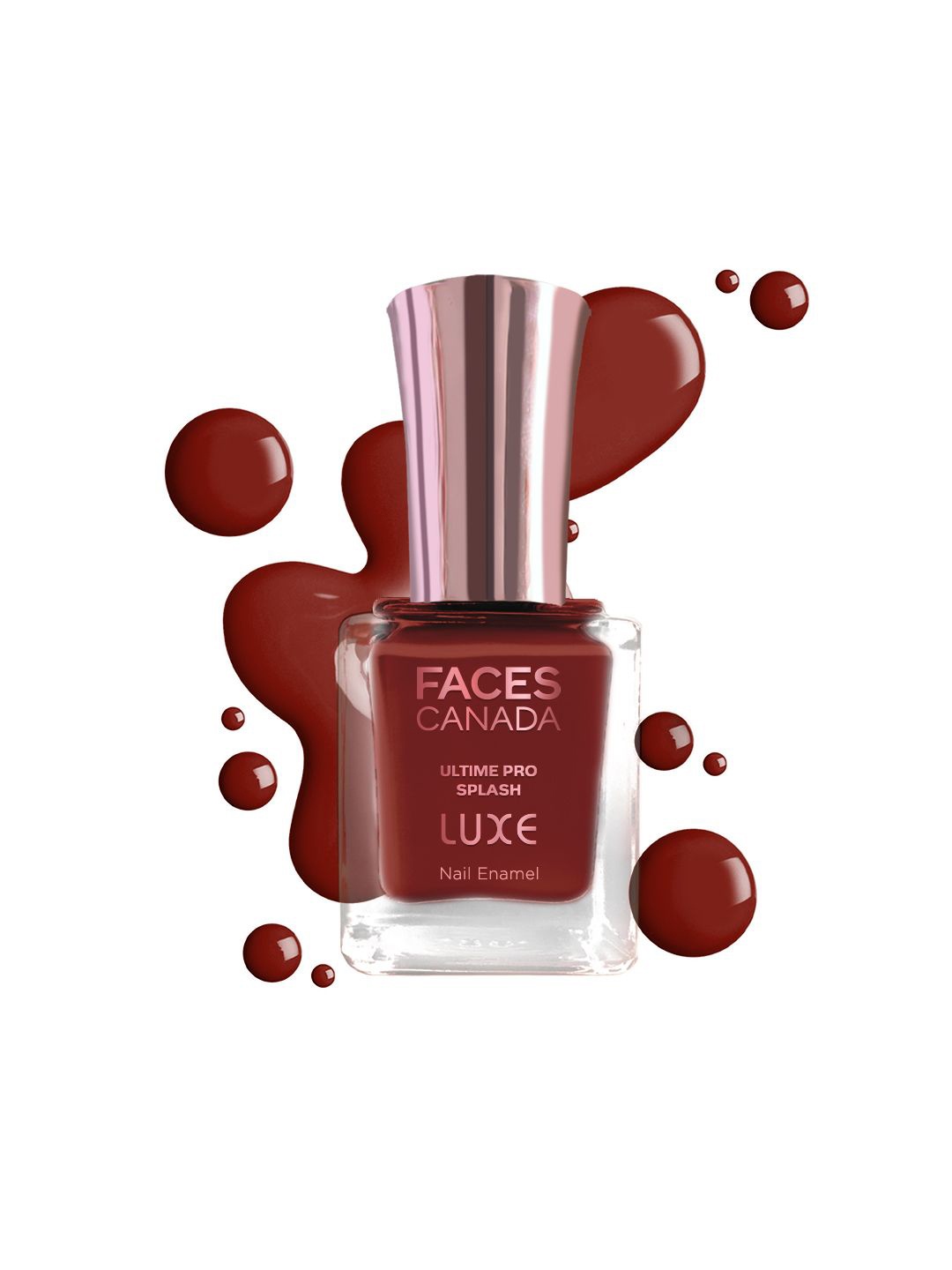 

FACES CANADA Ultime Pro Splash Luxe Nail Enamel - 12ml - Just Rust L58, Red