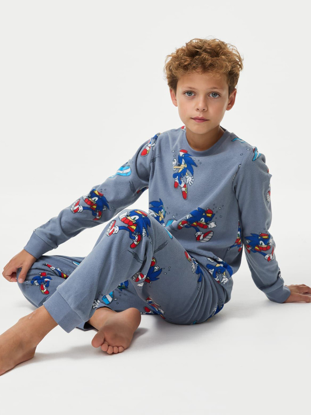 

Marks & Spencer Boys Printed Night suit, Blue