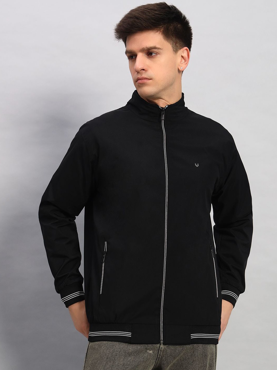 

WILD WEST Men Outdoor Biker Jacket, Black