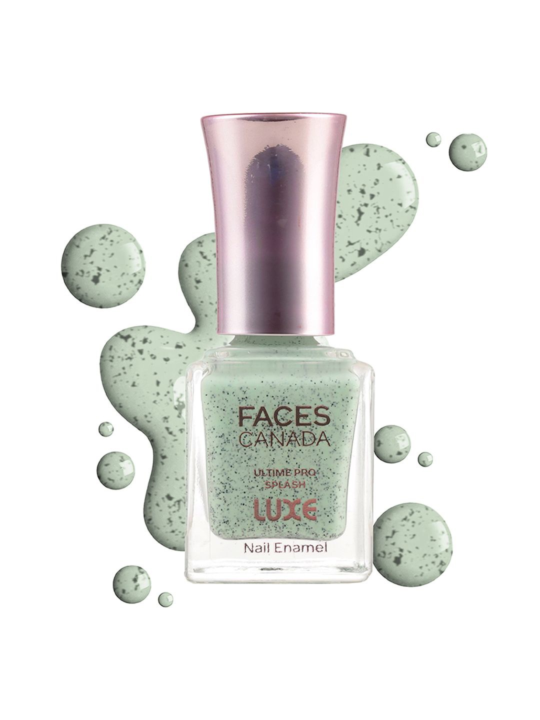 

FACES CANADA Ultime Pro Splash Luxe Nail Enamel 12ml - Mint Chocochip L62, Off white