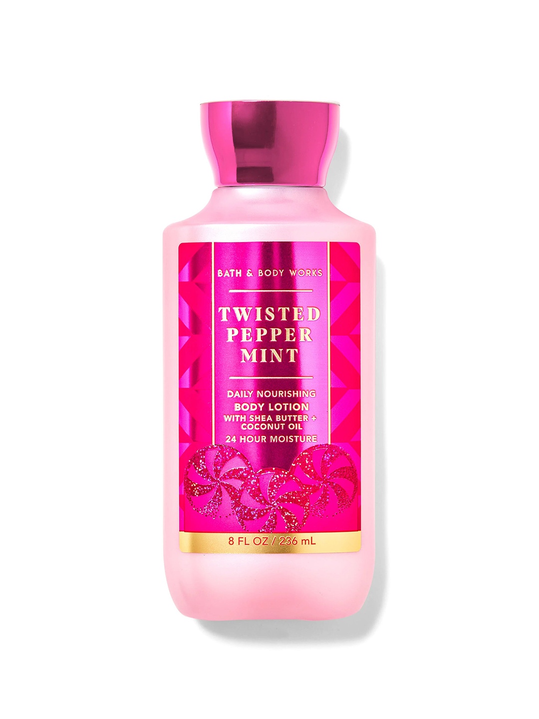 

Bath & Body Works Twisted Peppermint Daily Nourishing Body Lotion - 236ml, Pink
