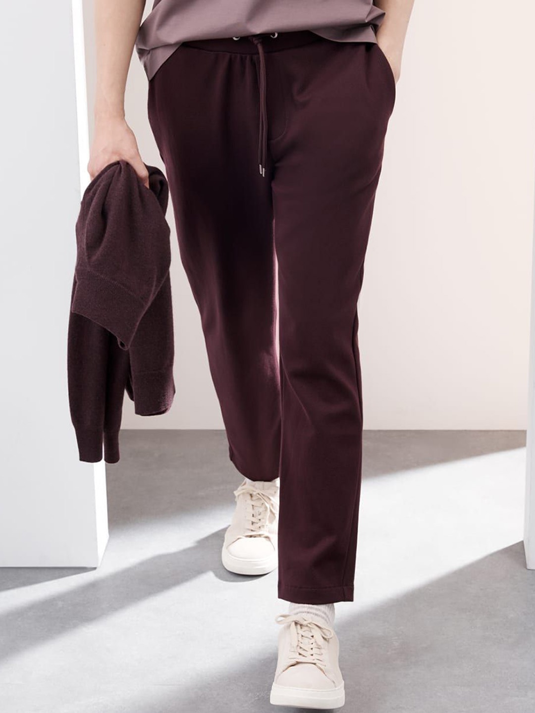 

Marks & Spencer Men Mid Rise Track Pants, Brown