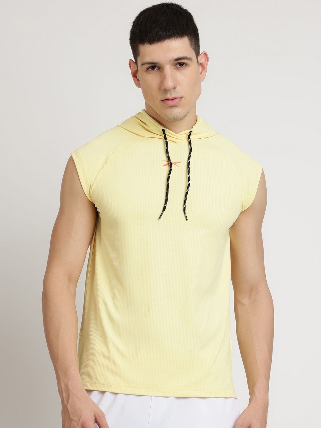 

Reebok Men Hooded Sleeveless Tank Top, Yellow