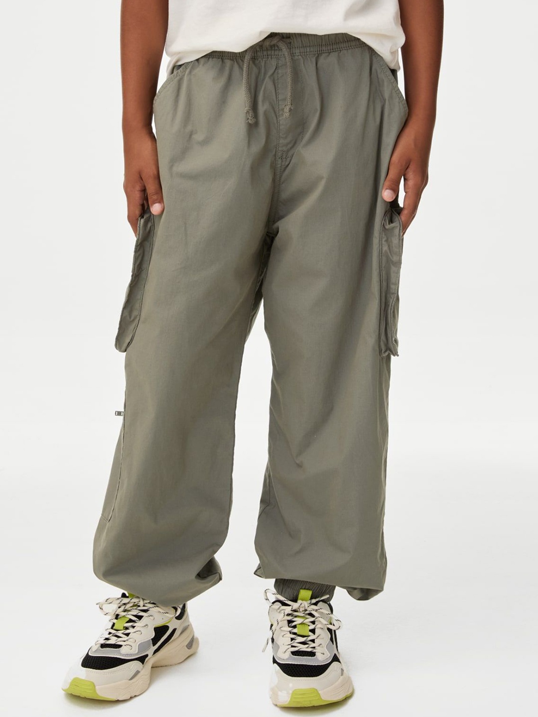 

Marks & Spencer Boys Pure Cotton Cargo Trouser, Khaki