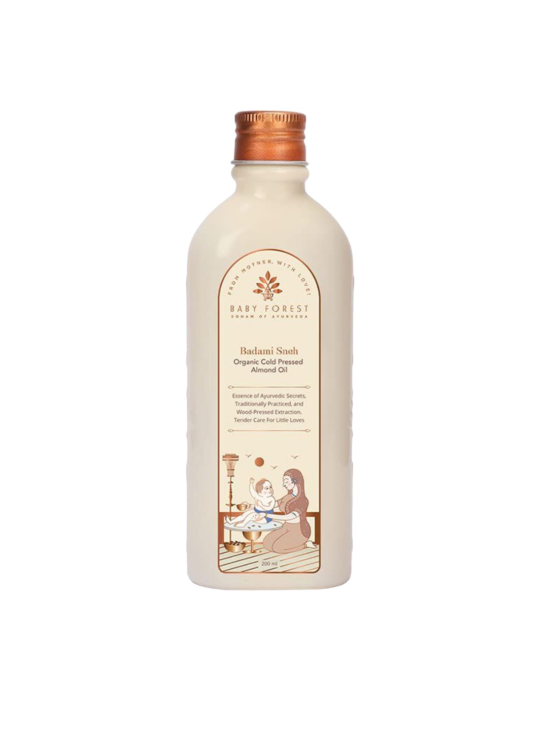 

Baby Forest Badami Sneh Organic Cold Pressed Almond Oil - 200ml, Off white